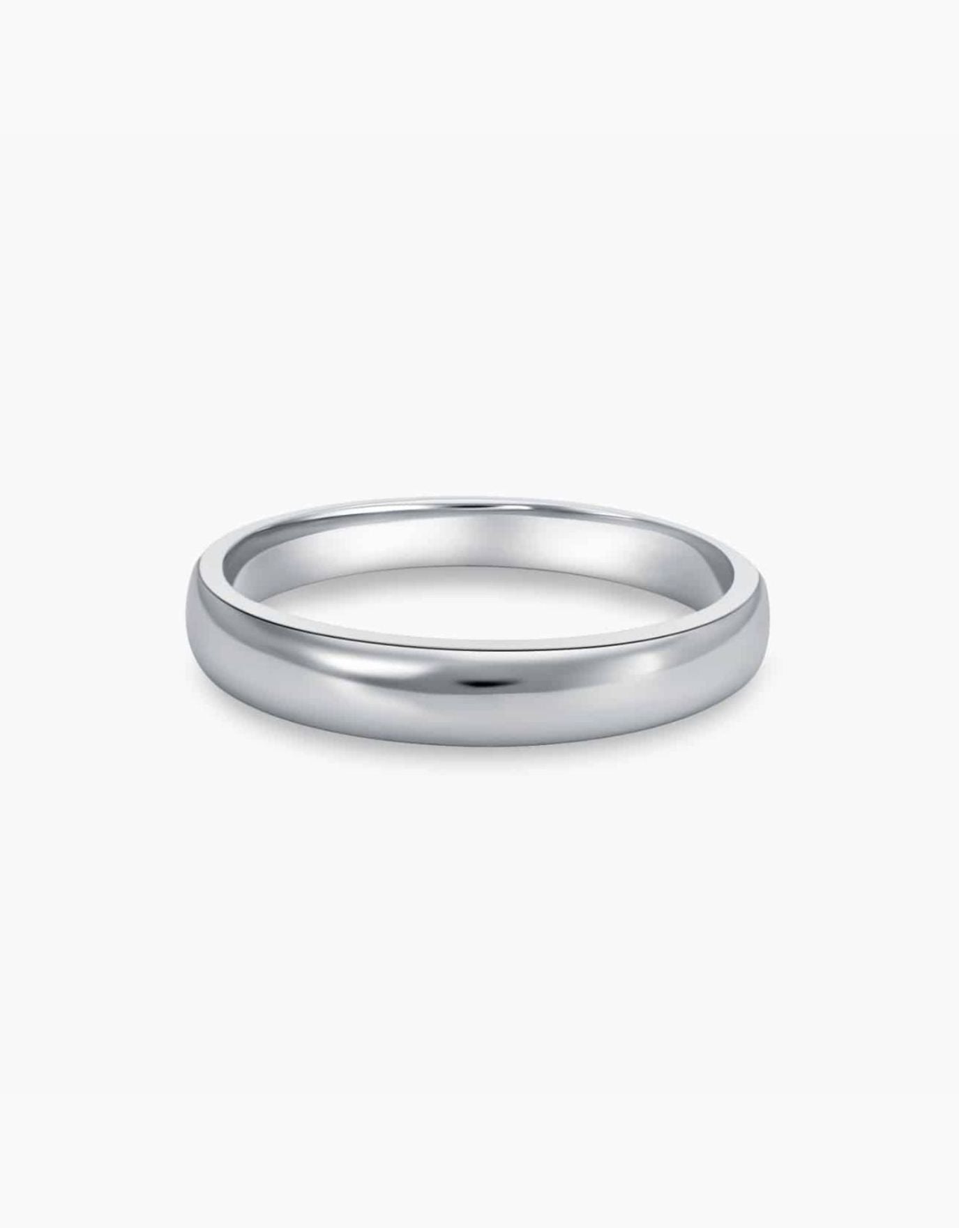 White gold wedding band on sale male