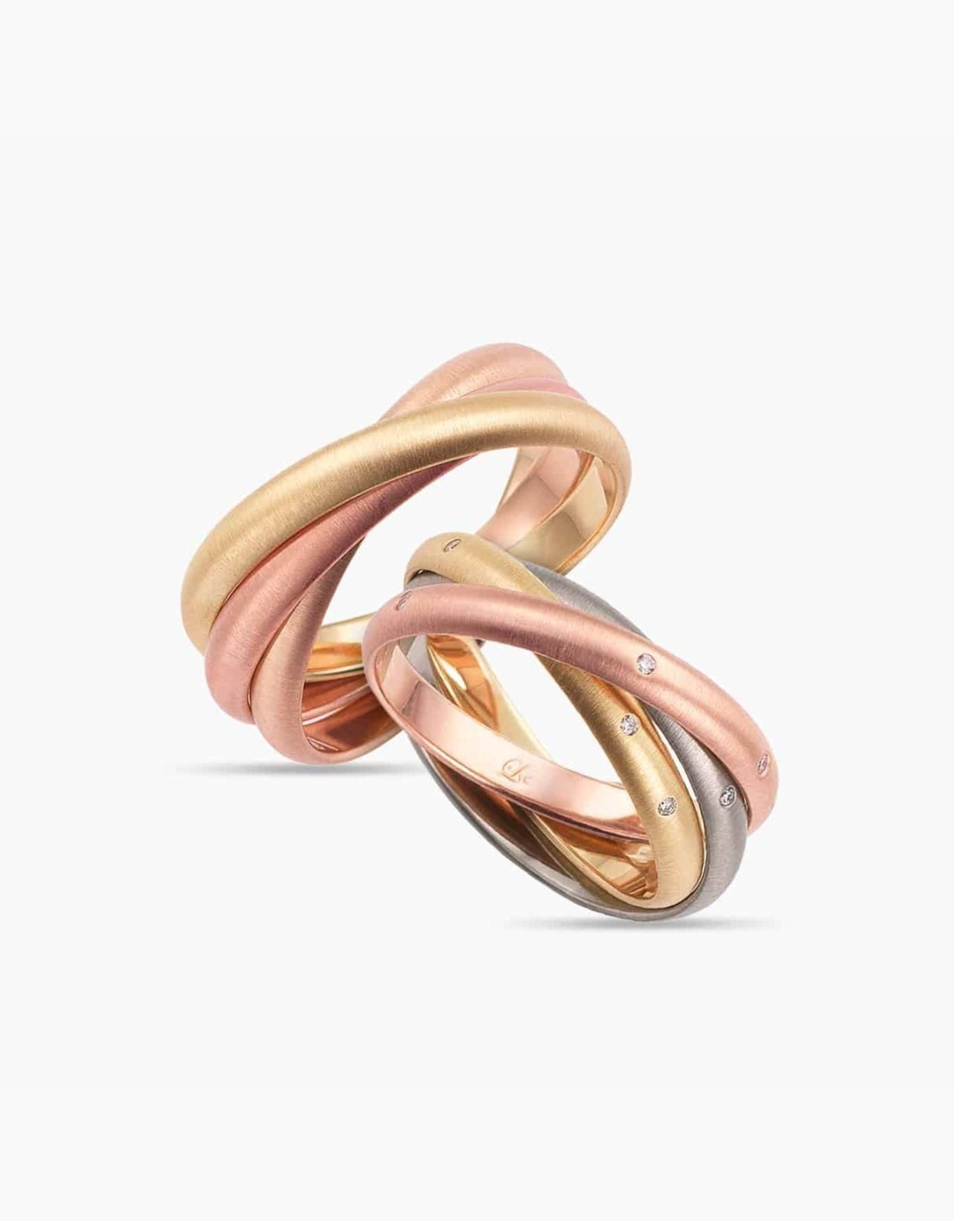 Rose gold hot sale trinity ring