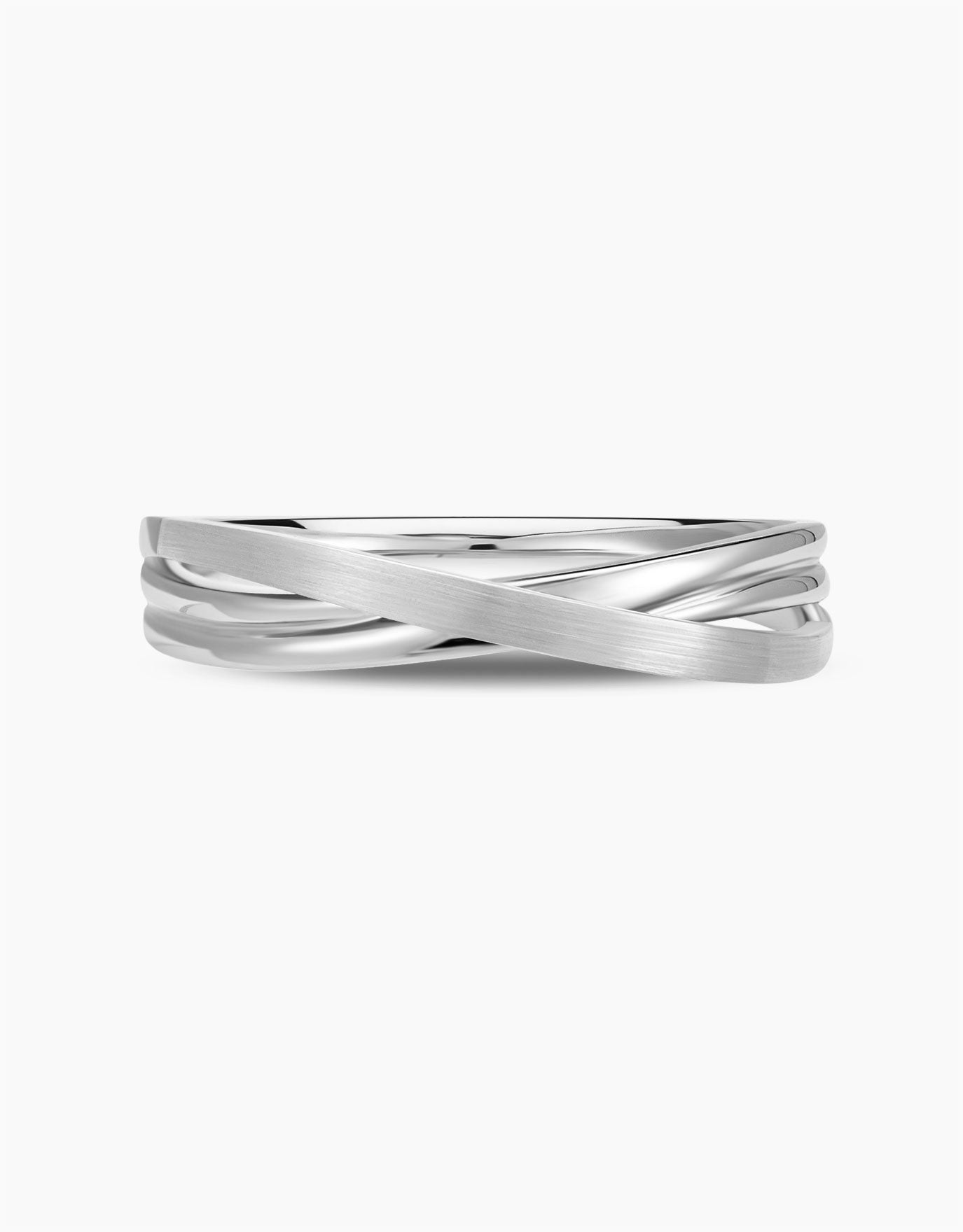 LVC Desirio Harmony of Hearts Wedding Band in White Gold