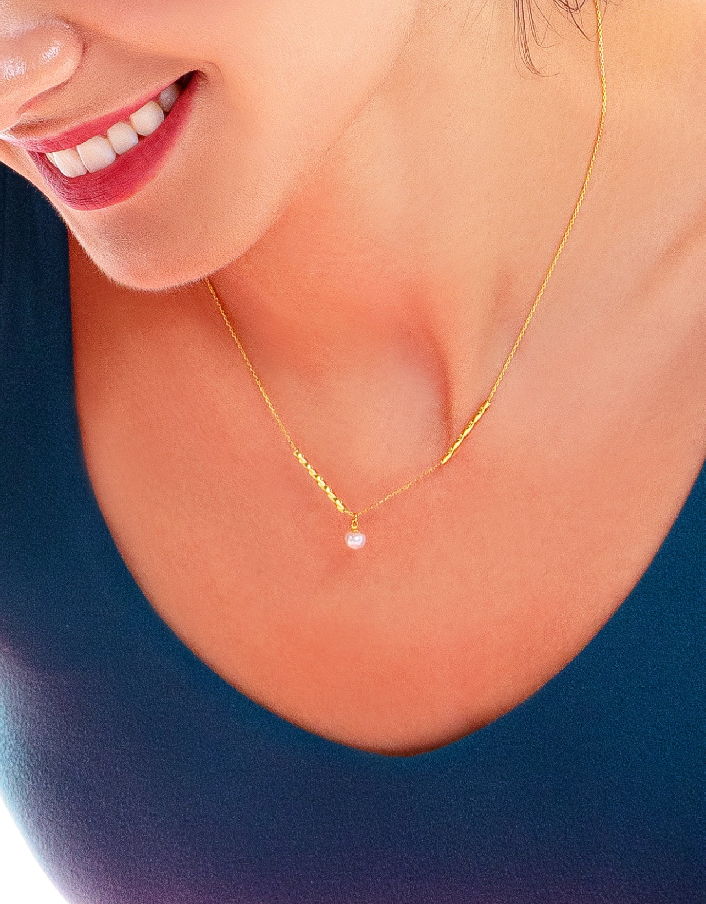 LVC MOD22 Ethereal Twist Gold Necklace