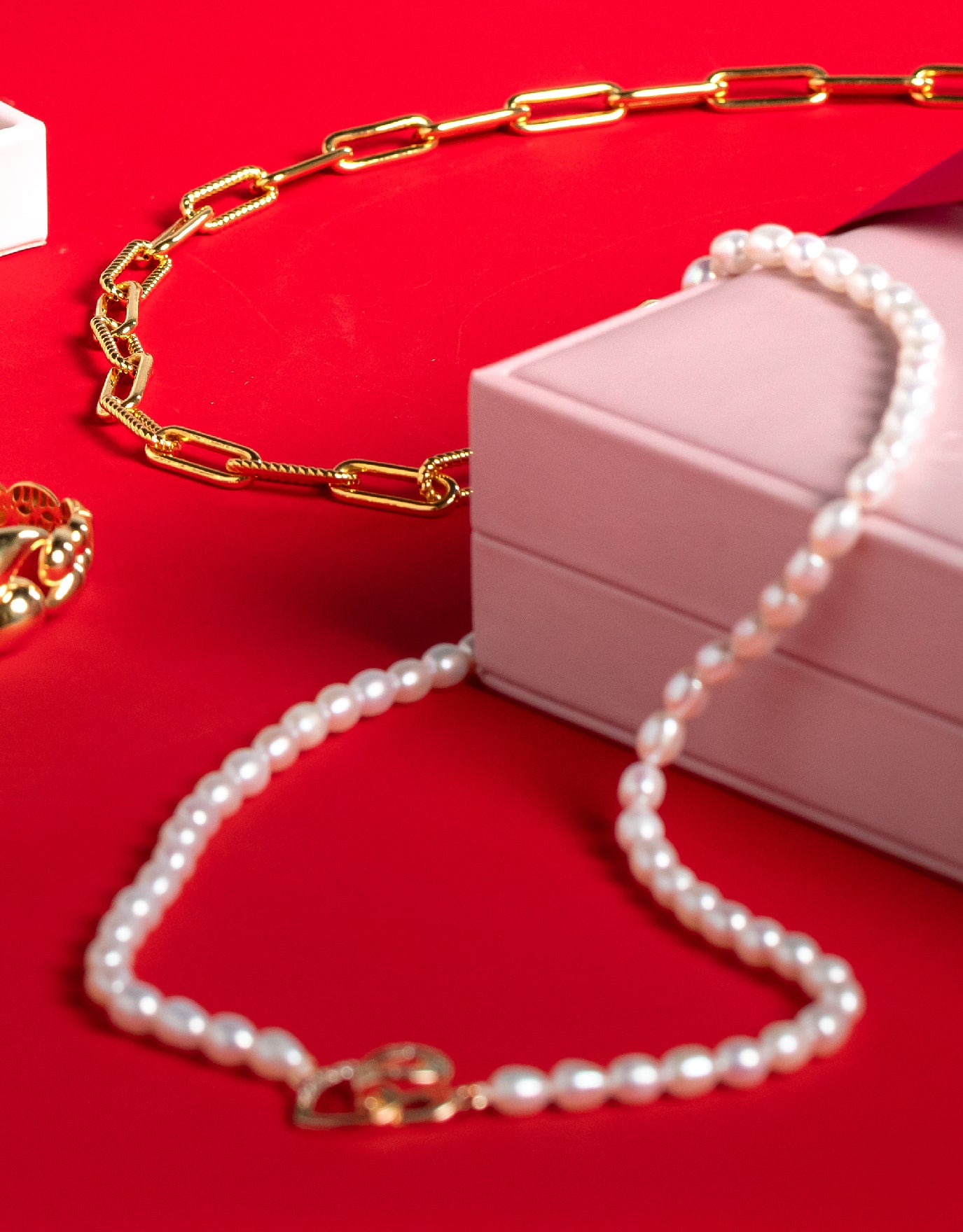 LVC Charmes Fasten Heart Pearl Bundle