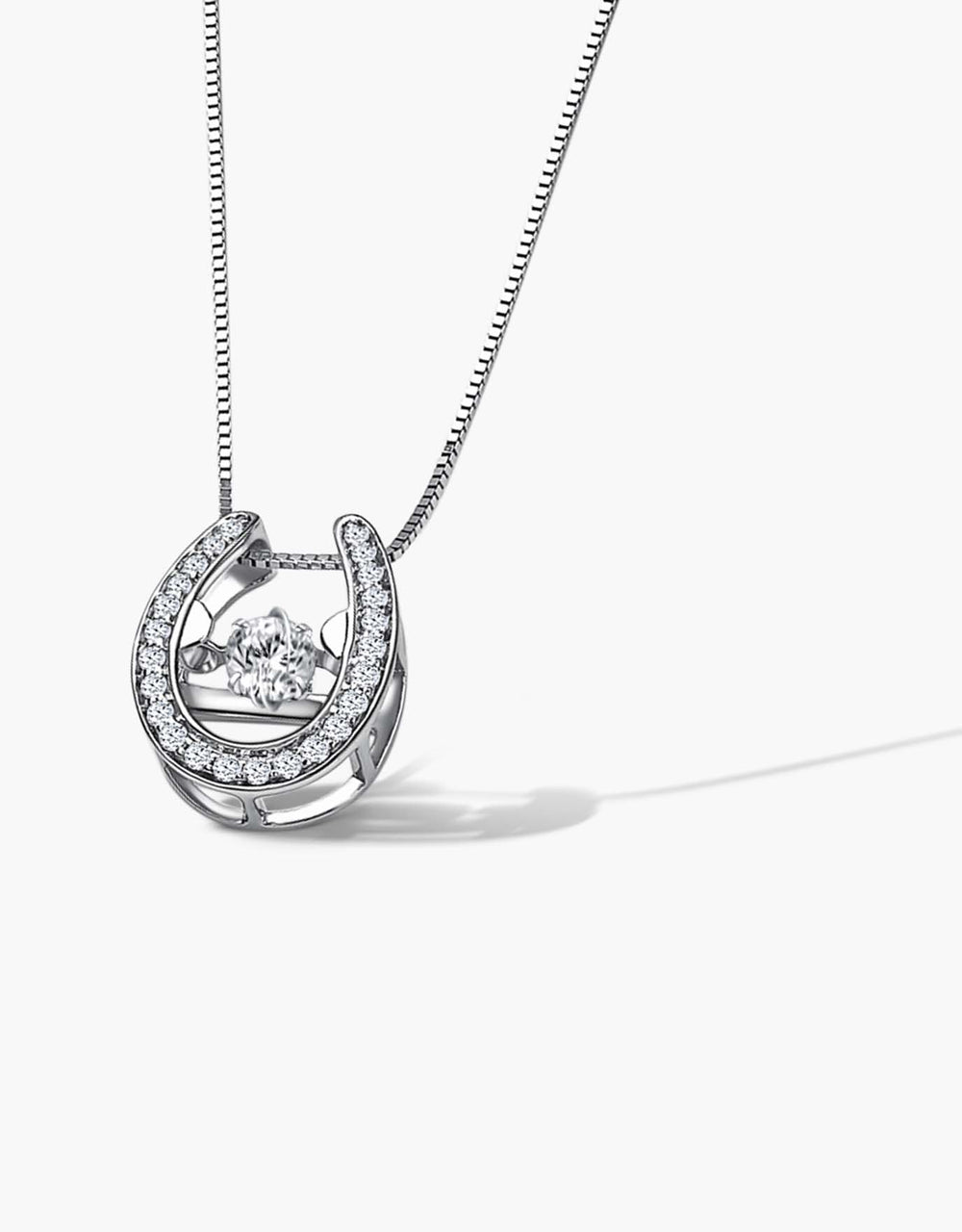 LVC Charmes Horseshoe Diamond Pendant