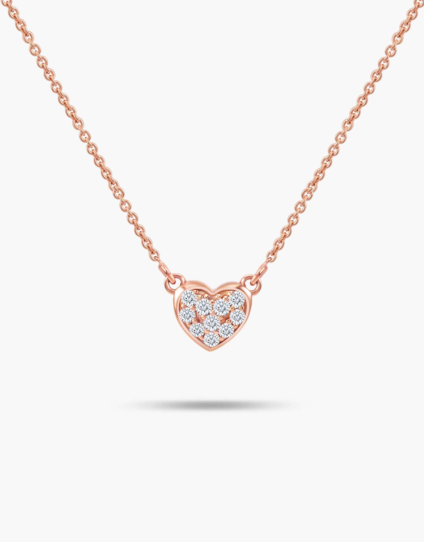 Gold necklace clearance with a diamond