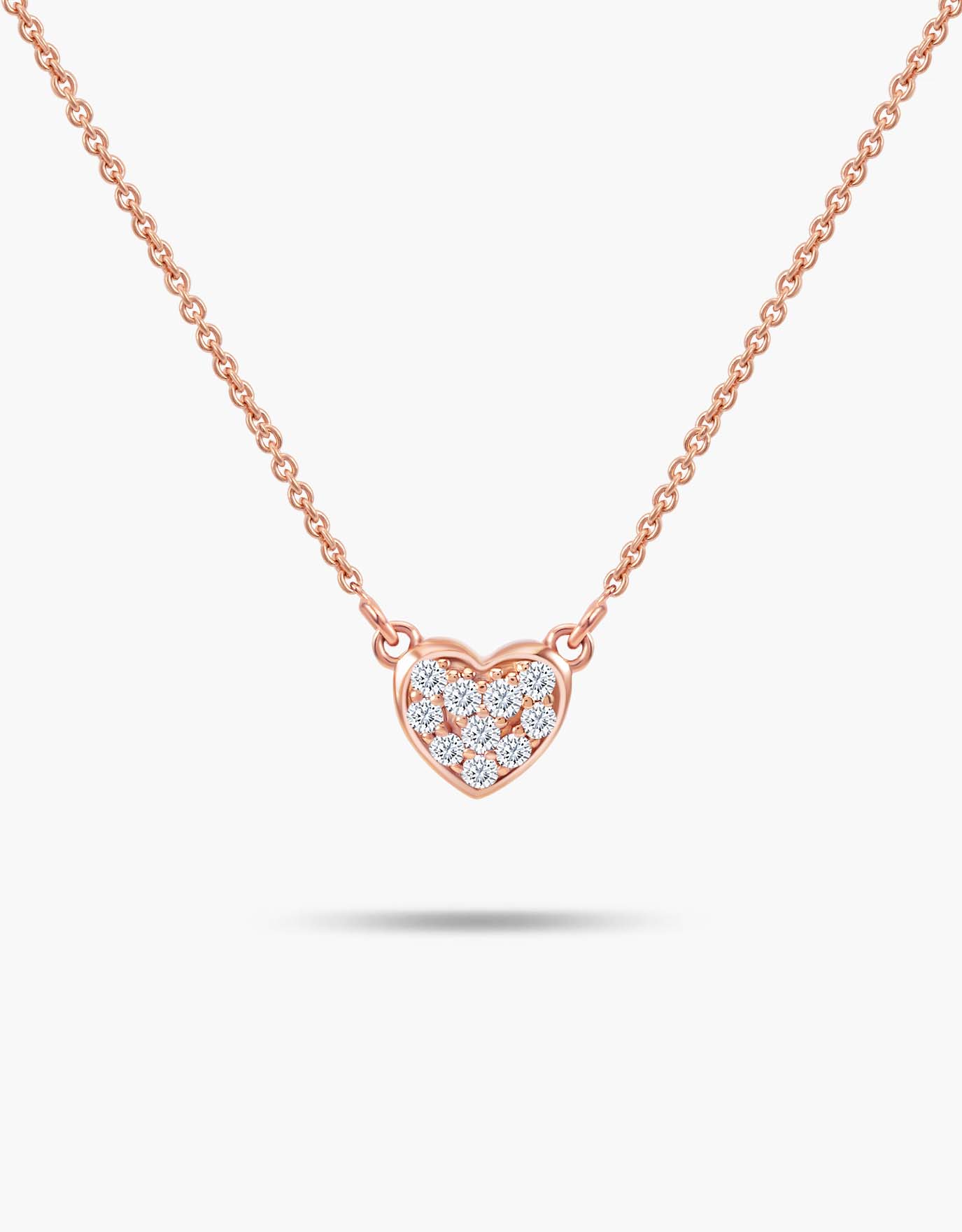 LVC Charmes Petit Heart Full Diamond Necklace