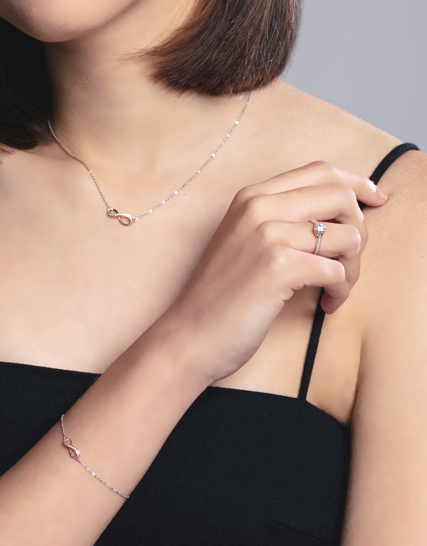 LVC Destiny Infinity Diamond Necklace