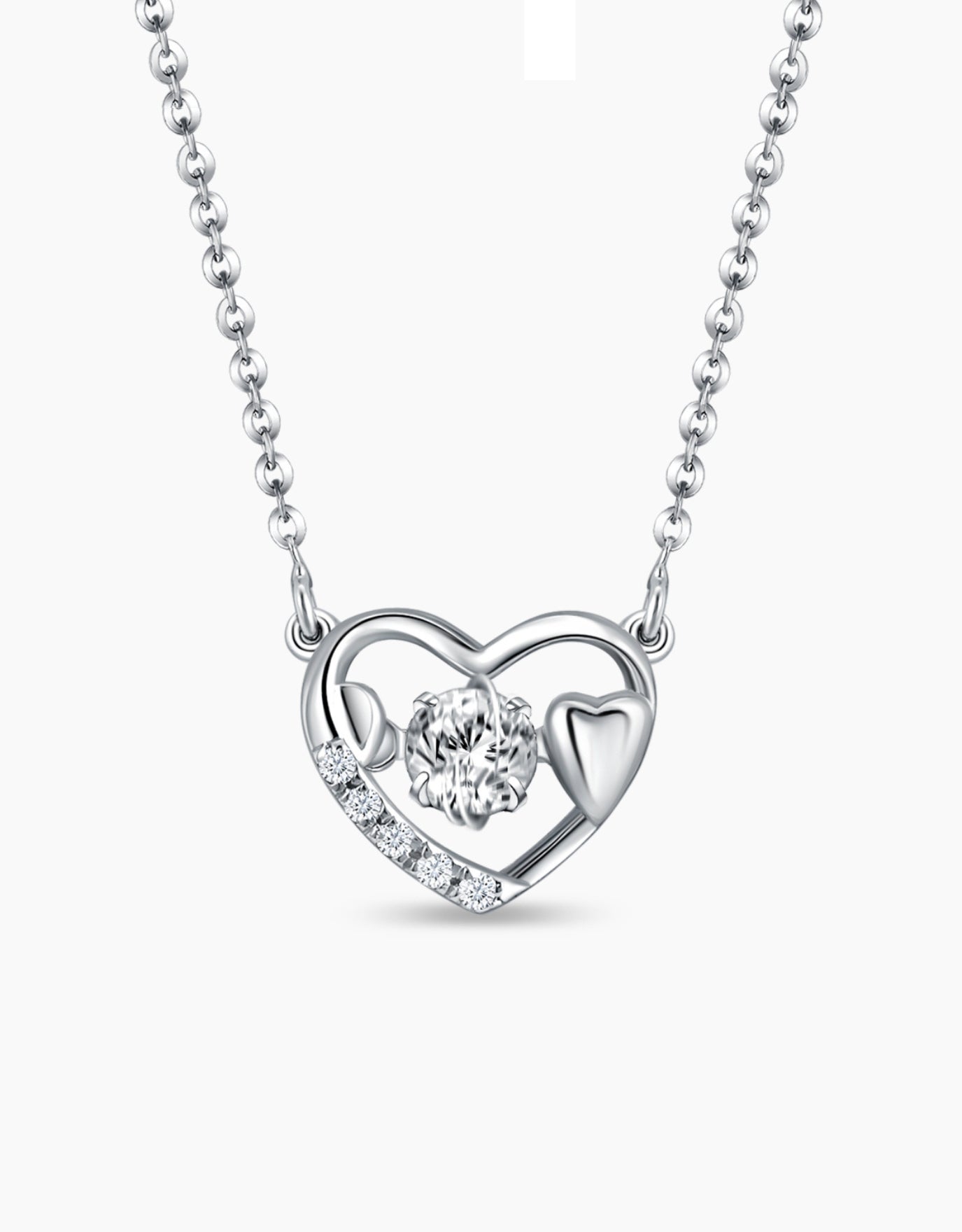 LVC Charmes Dazzling Heart Diamond Necklace