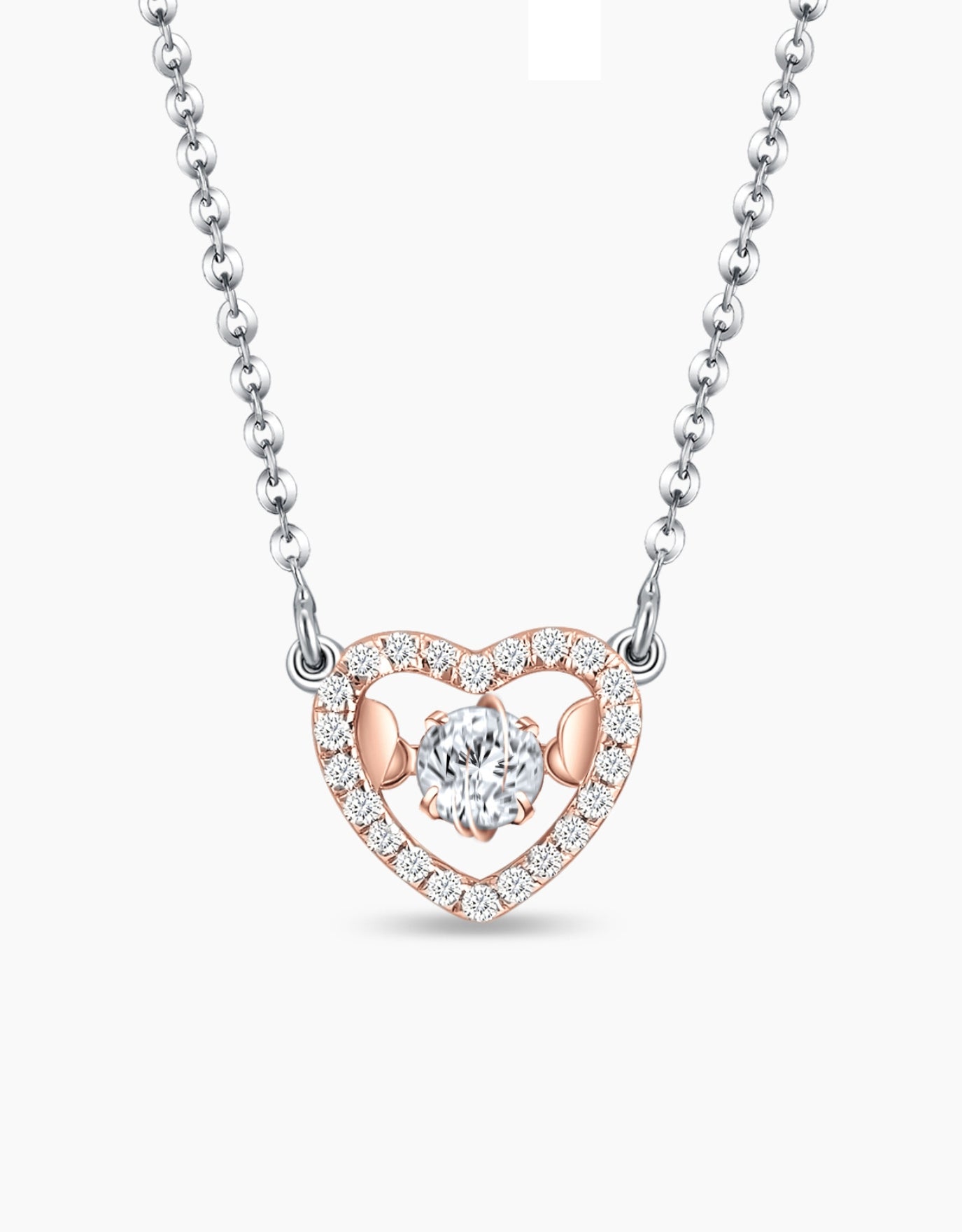 LVC Charmes Brilliant Heart Diamond Necklace