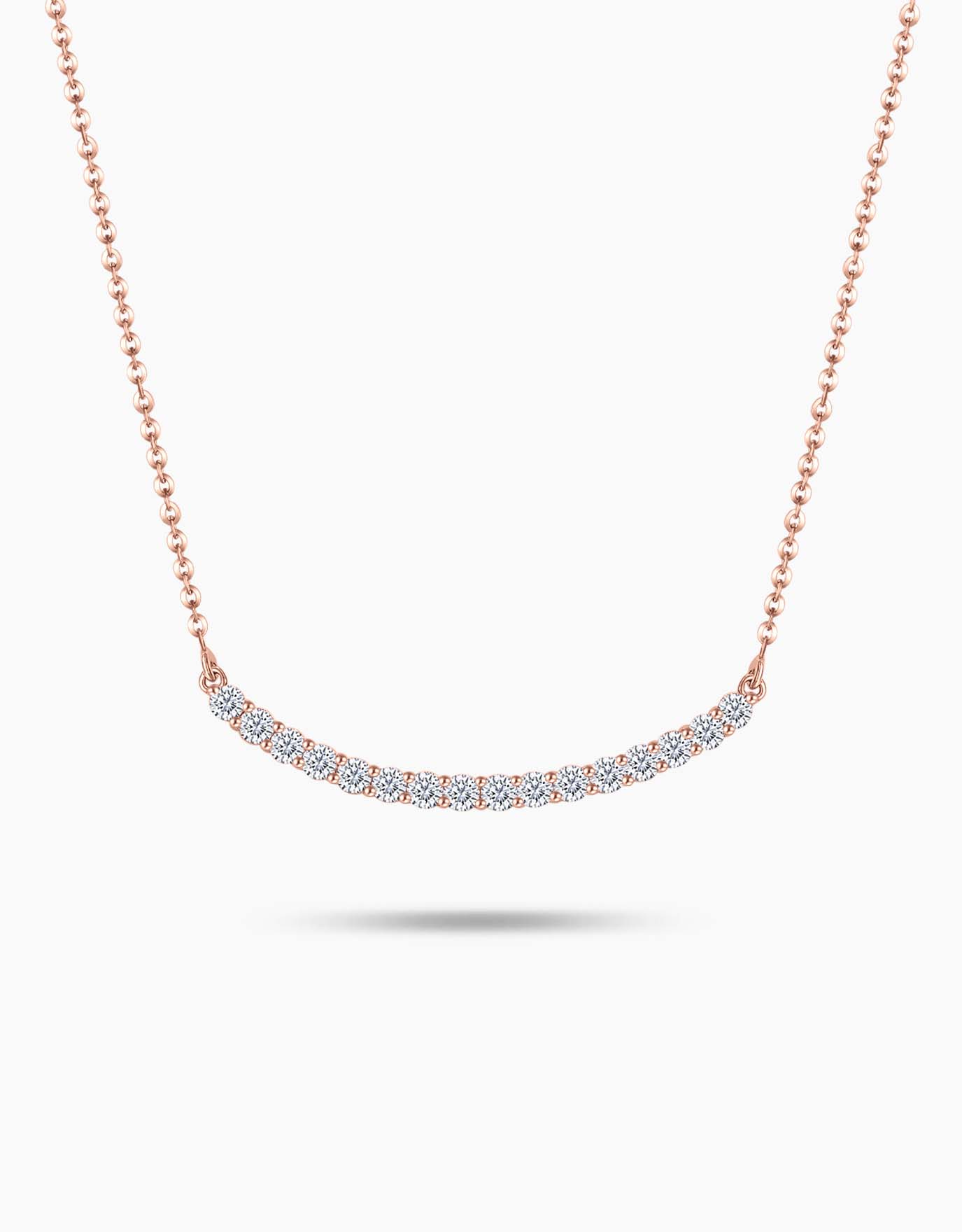 LVC Eterno Elegance Curved Diamond Necklace