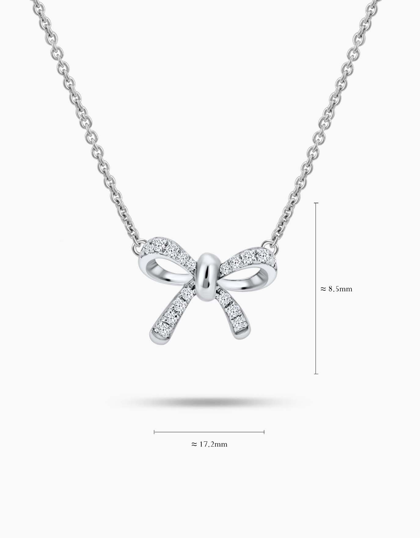 LVC Noeud Ribbon Diamond Necklace