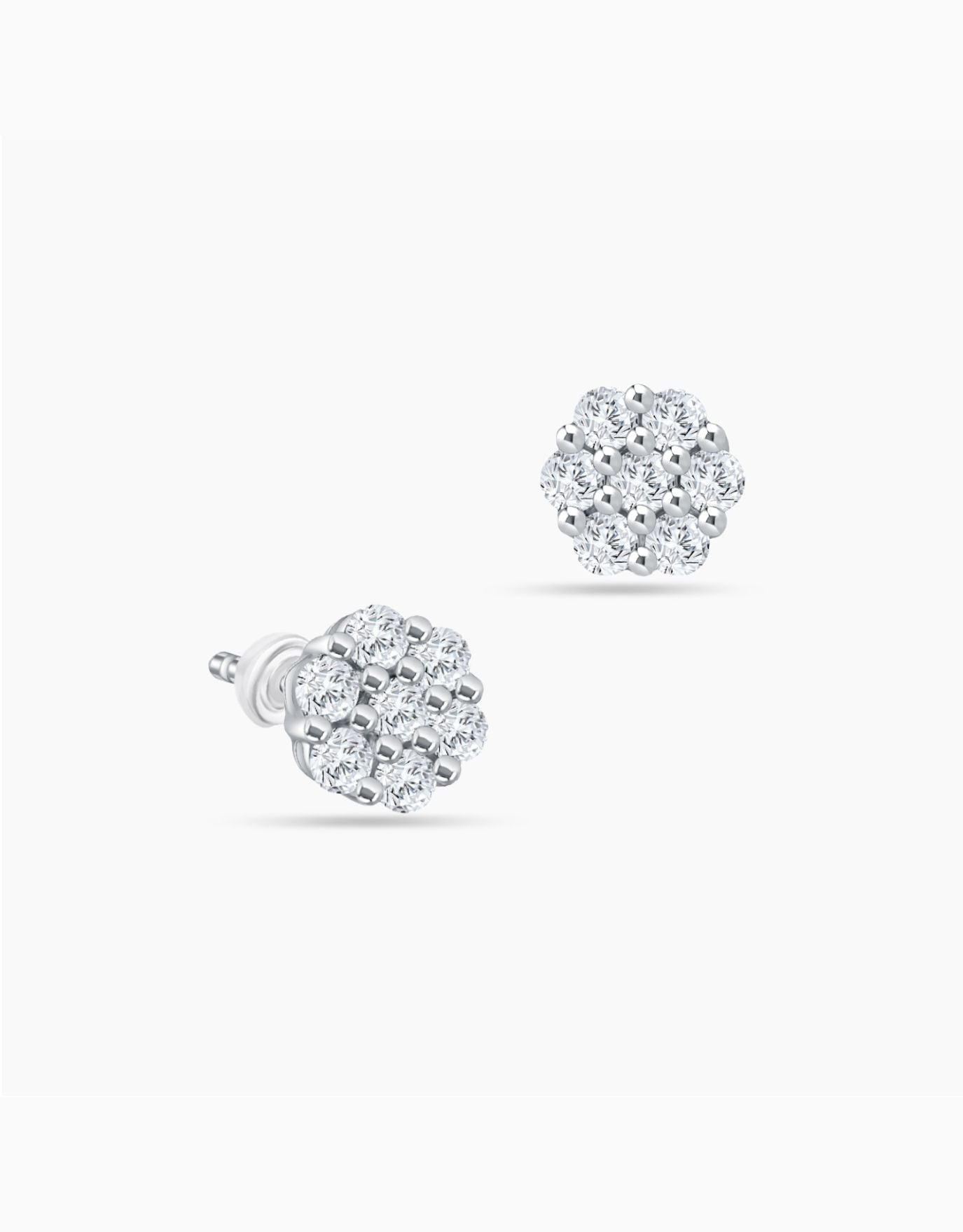 LVC Charmes Snowflake Diamond Earrings