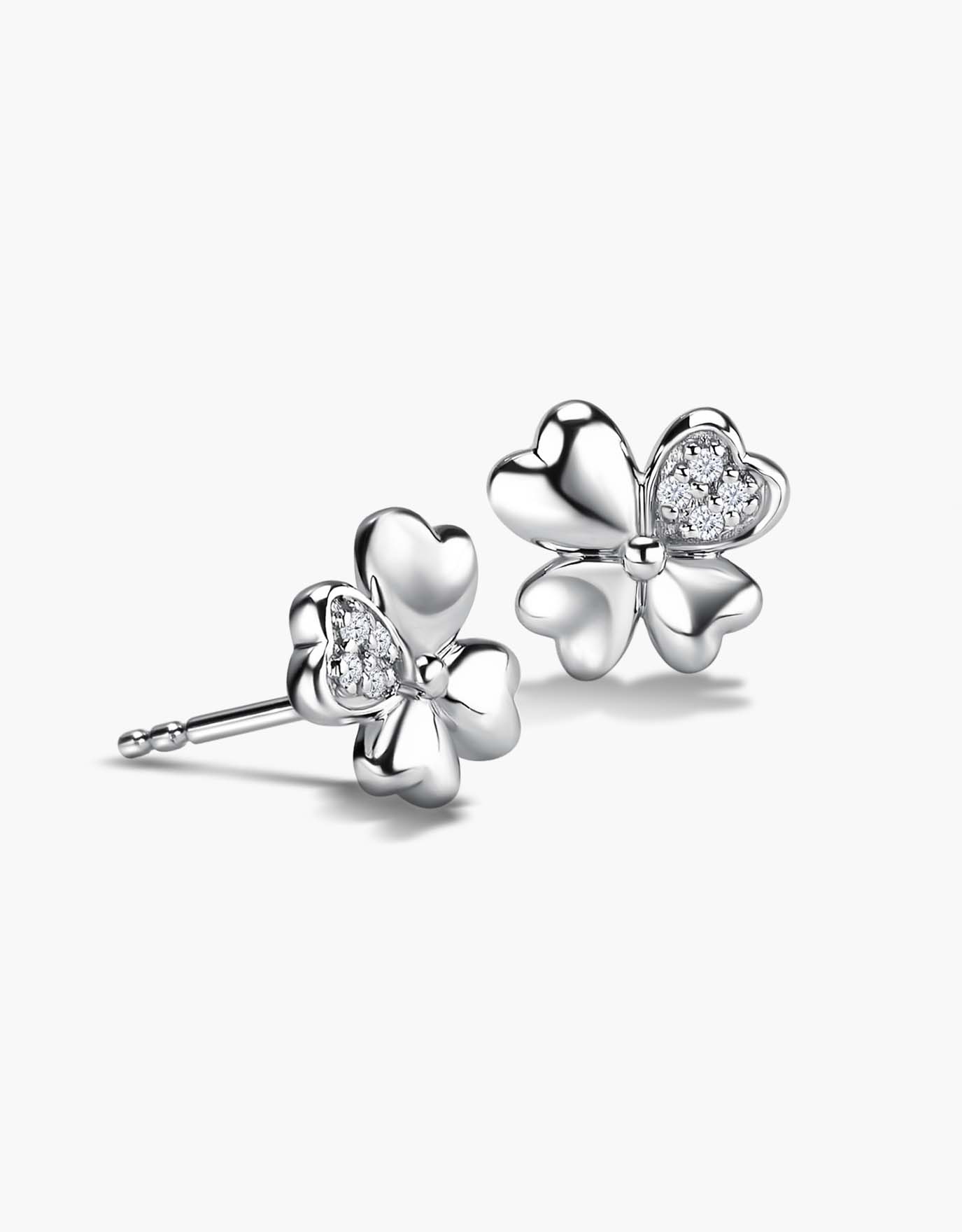 White gold diamond hot sale stud earring