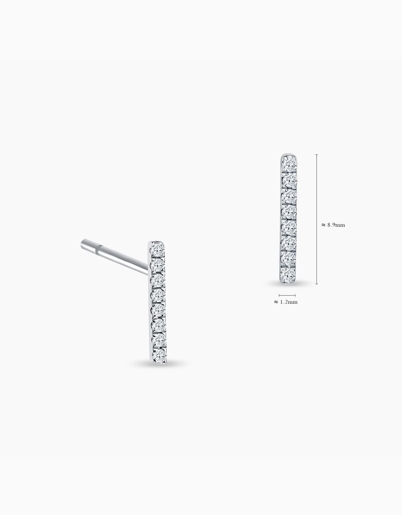 LVC Eterno Line Diamond Earrings