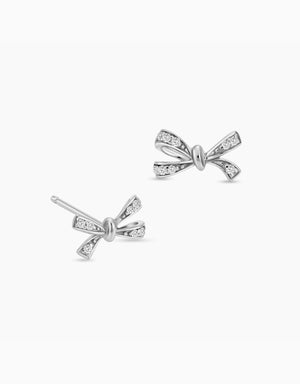 LVC Noeud Le Ruban Diamond Stud Earrings