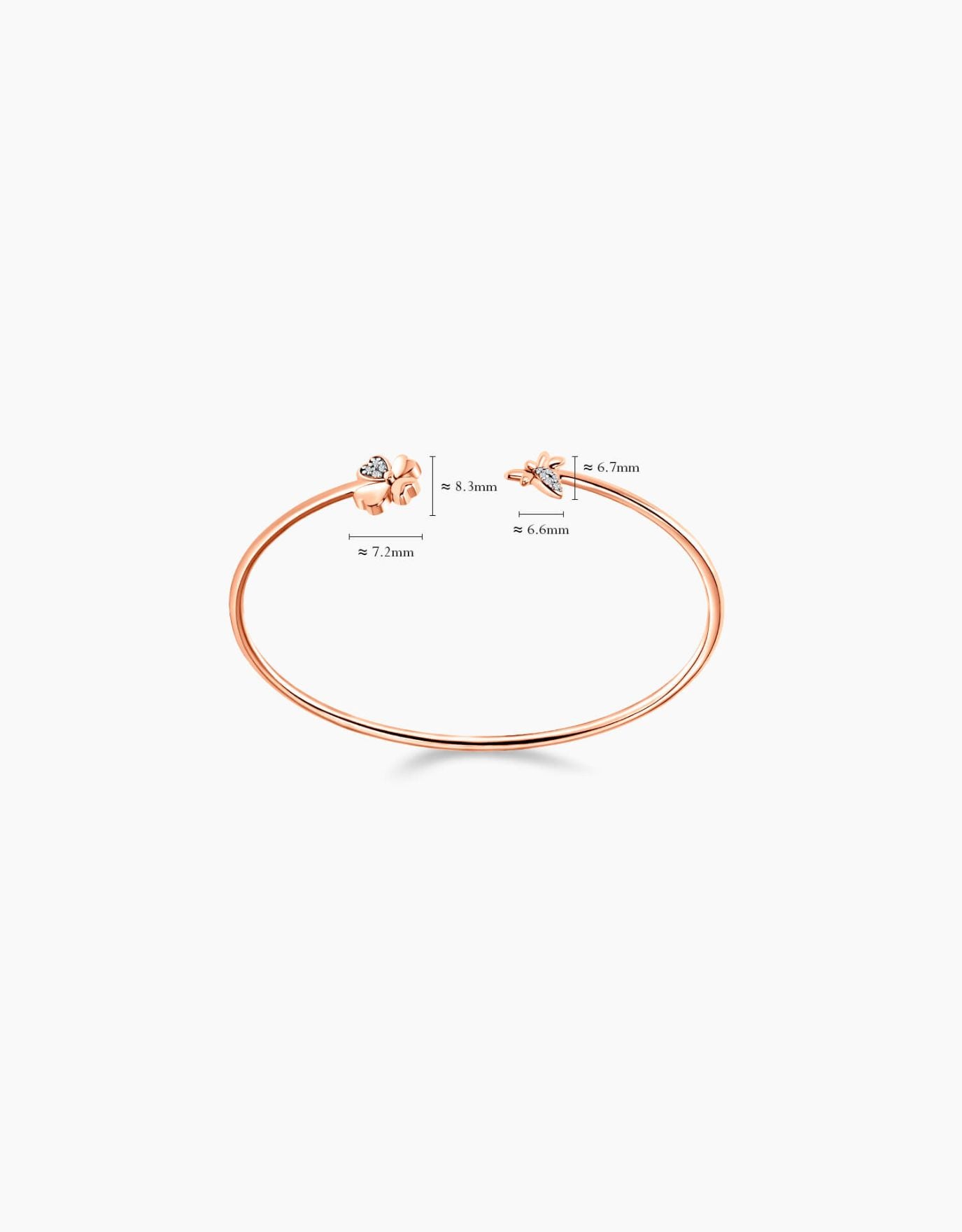LVC Charmes Clover Diamond Bangle