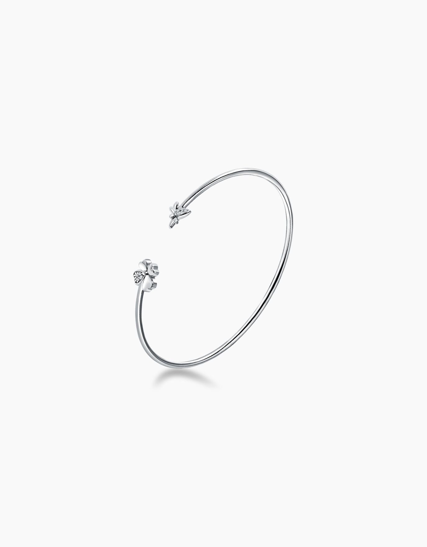 LVC Charmes Clover Diamond Bangle