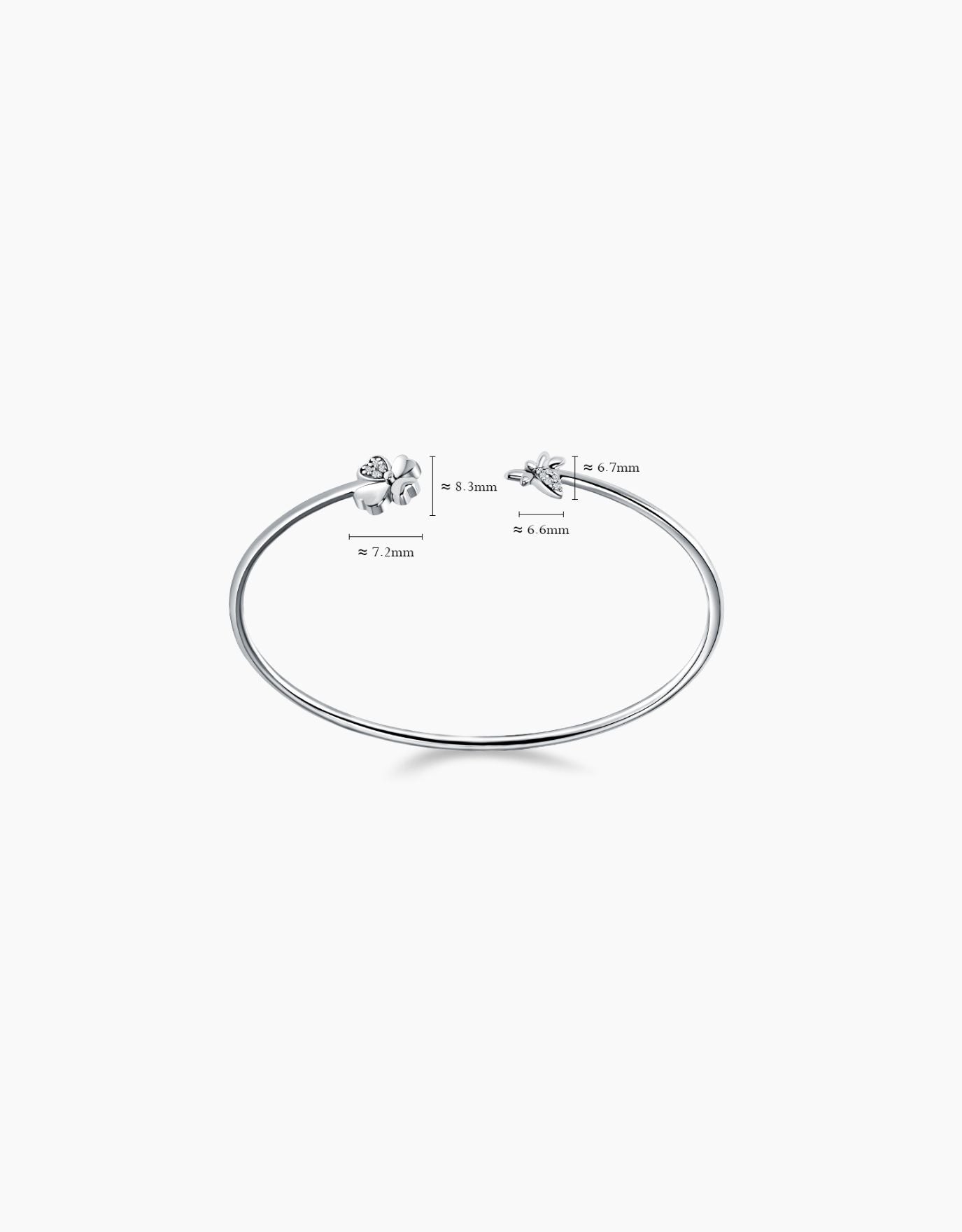 LVC Charmes Clover Diamond Bangle