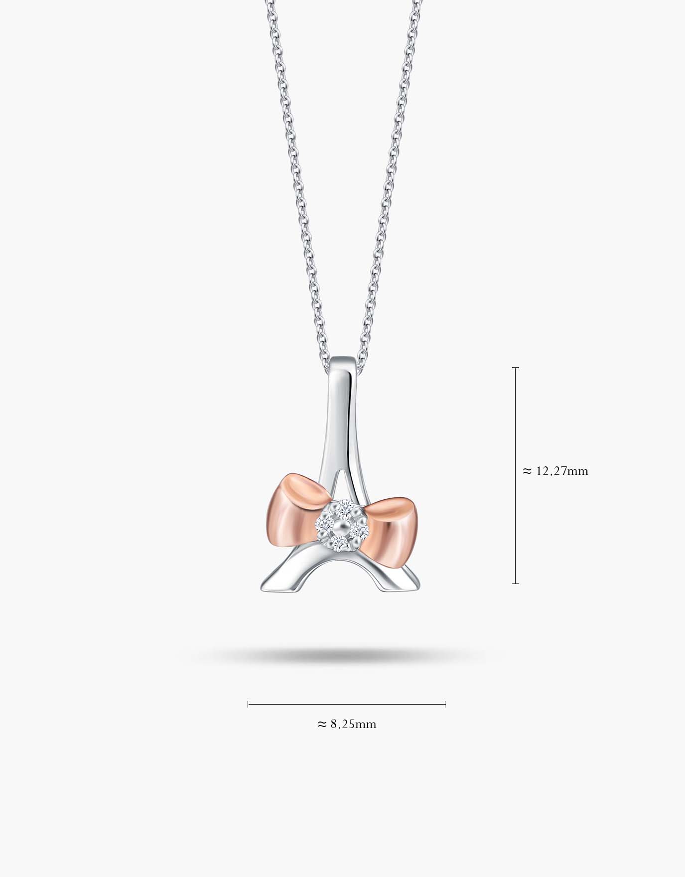 LVC Charmes Gifts of Love Eiffel Diamond Pendant