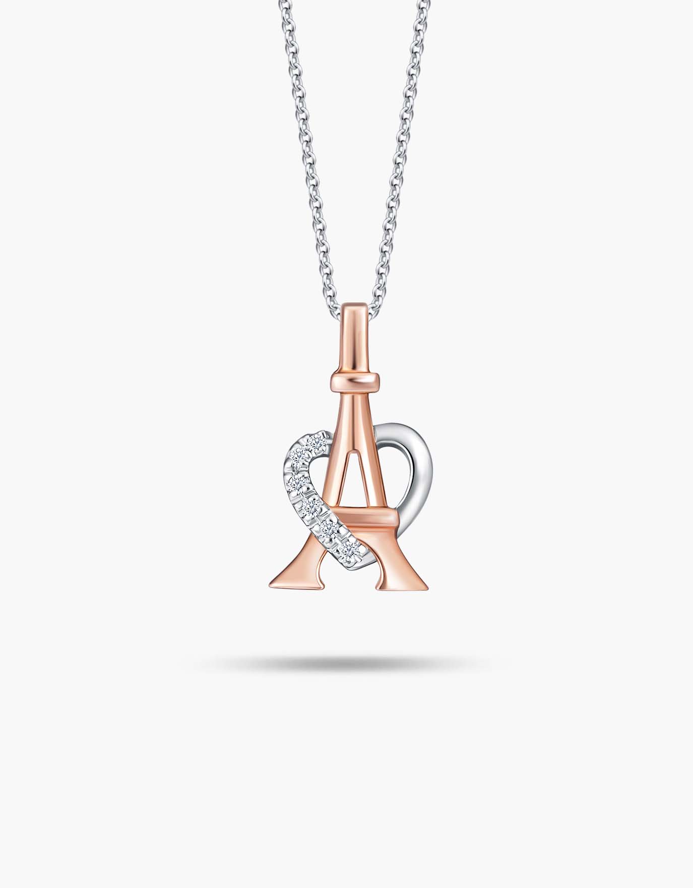 LVC Charmes Paris in My Heart Eiffel Diamond Pendant