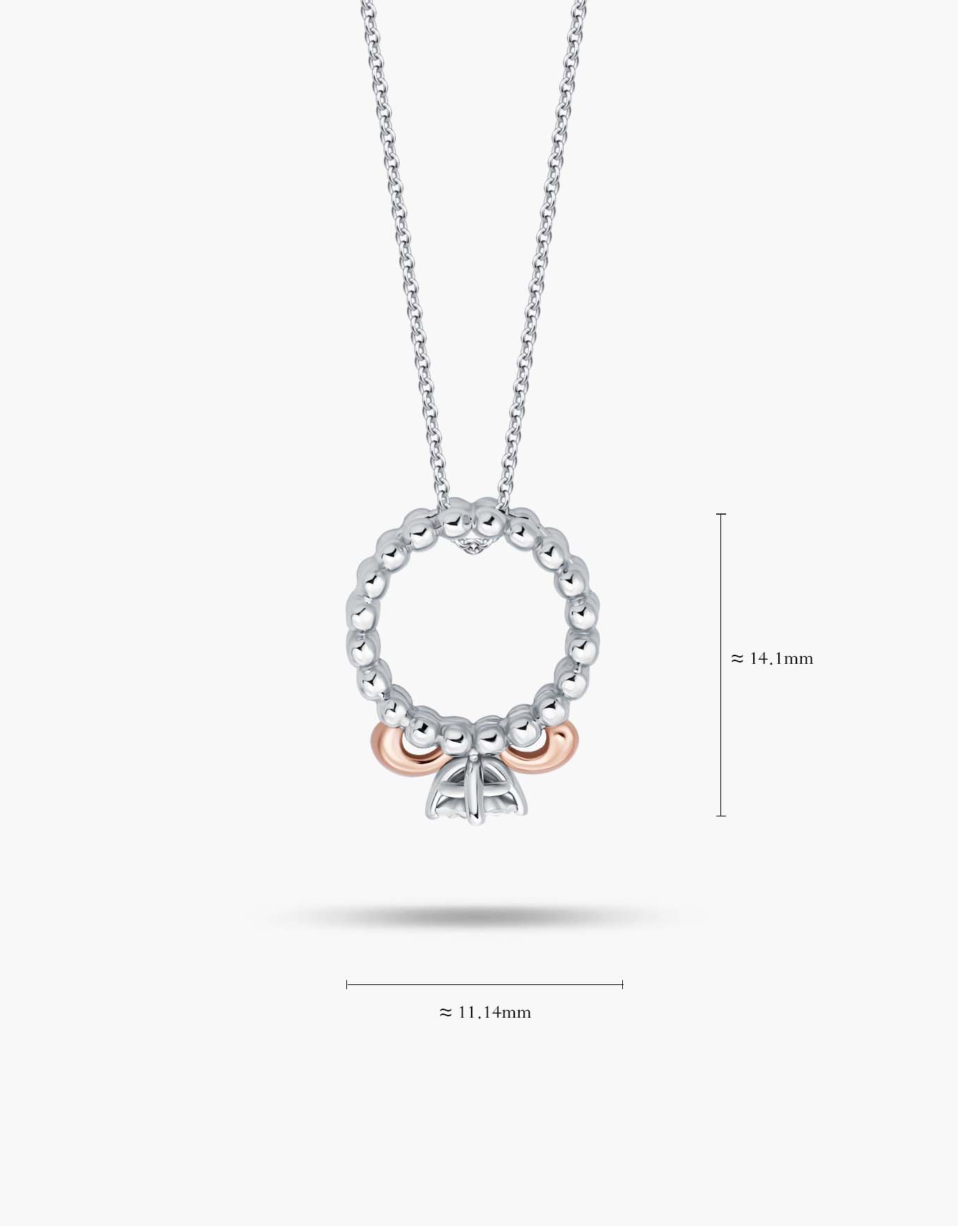 LVC Charmes Entwine Mini Ring Diamond Pendant