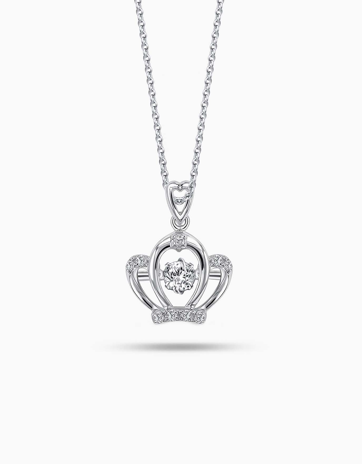 LVC Charmes Crown Diamond Pendant
