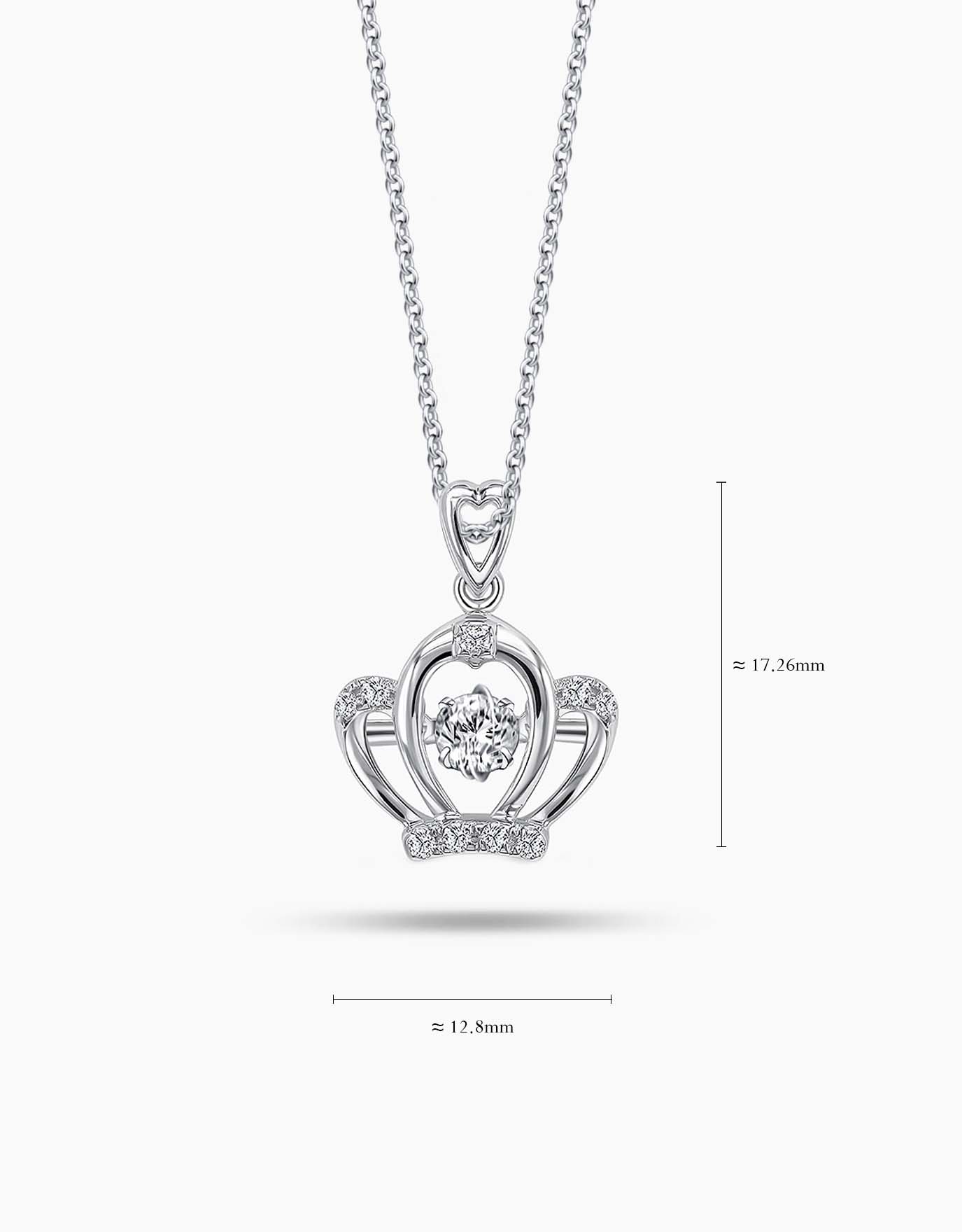 LVC Charmes Crown Diamond Pendant