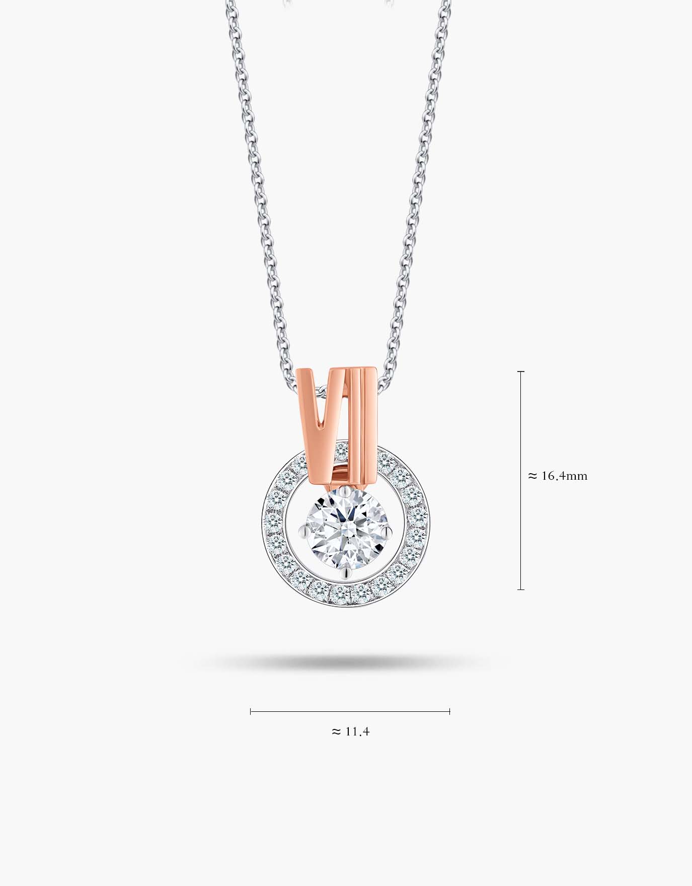 LVC Joie Diamond Pendant "VII"