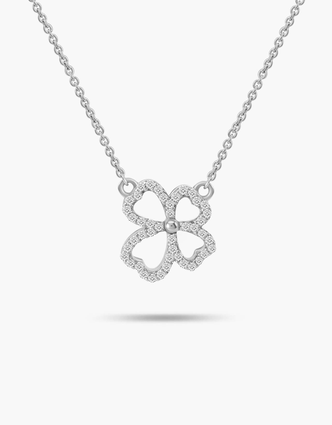 LVC Charmes Clover Leaf Diamond Necklace