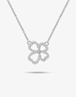 LVC Charmes Clover Leaf Diamond Necklace