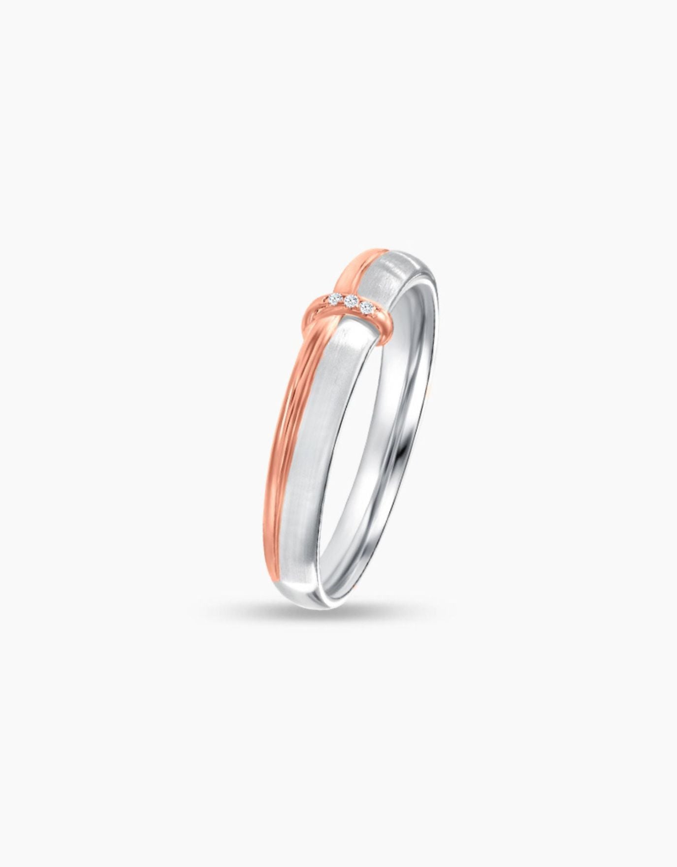 LVC Noeud Promise Diamond Wedding Band