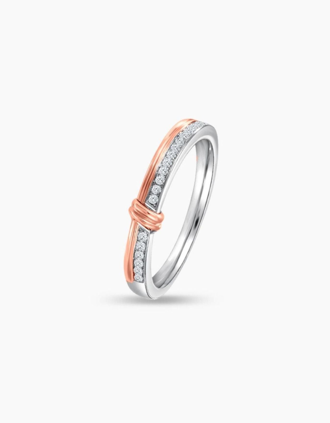 LVC Noeud Cariad Diamond Wedding Band