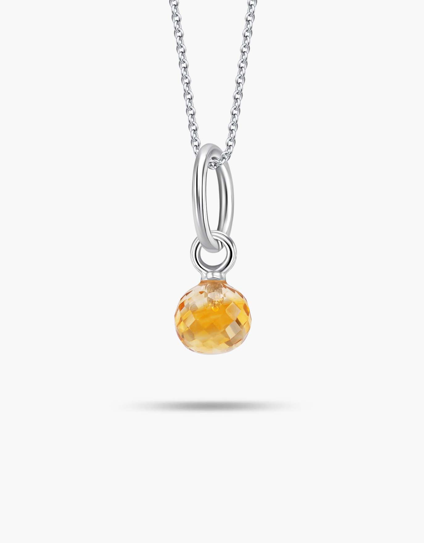 Gold citrine pendant sale