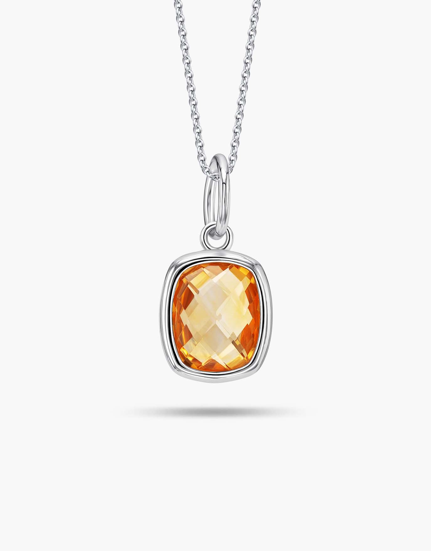 Citrine gemstone necklace sale