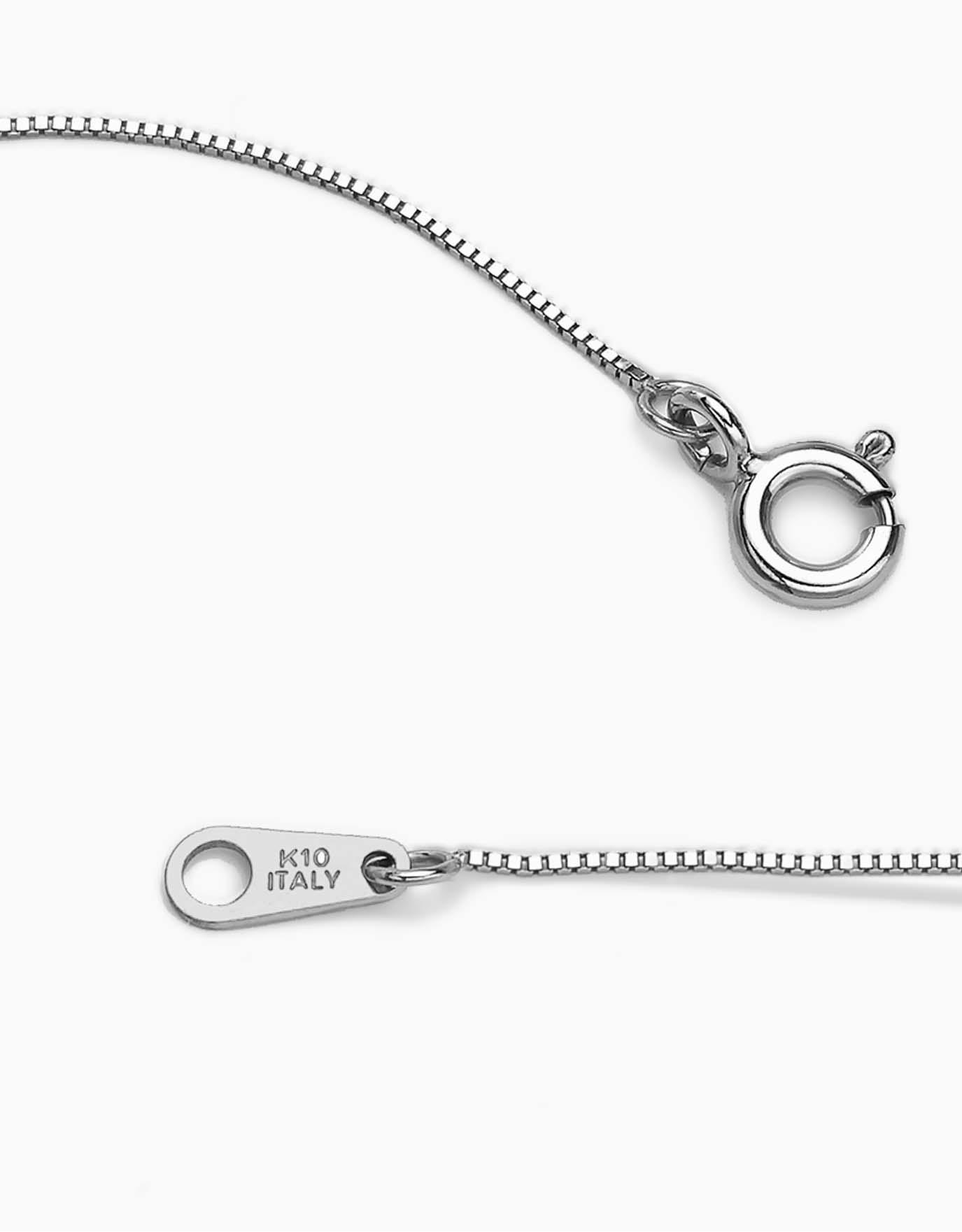 White gold deals silver chain