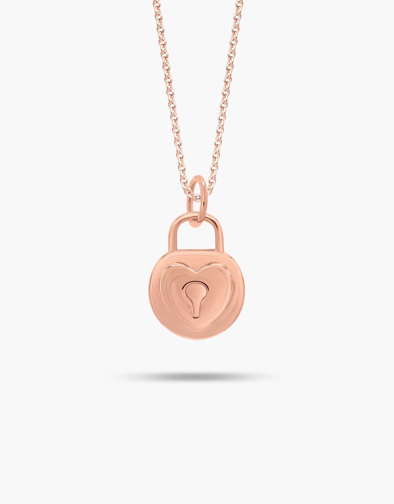 Real gold clearance lock necklace