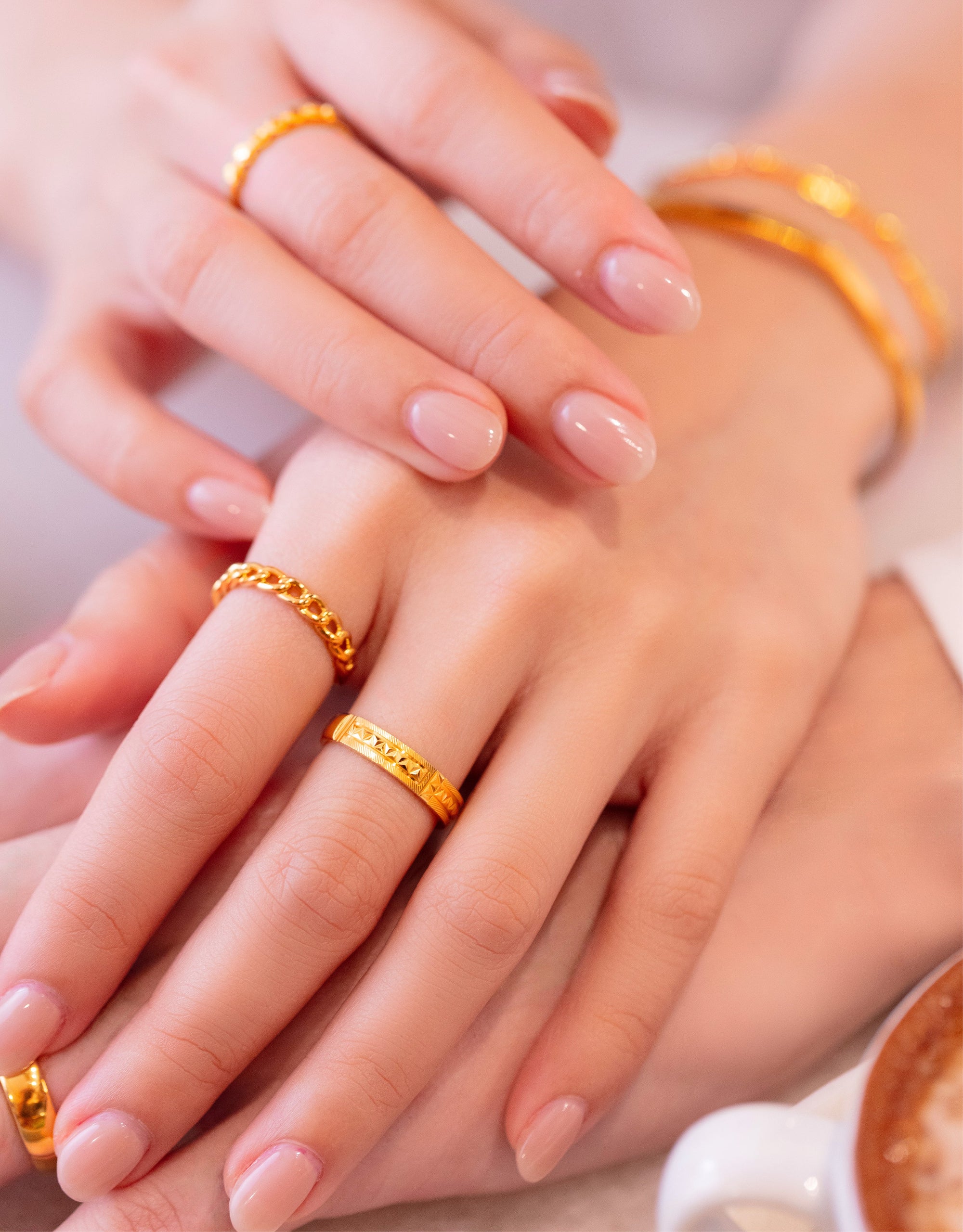 LVC 9IN Cassandra 999 Gold Ring