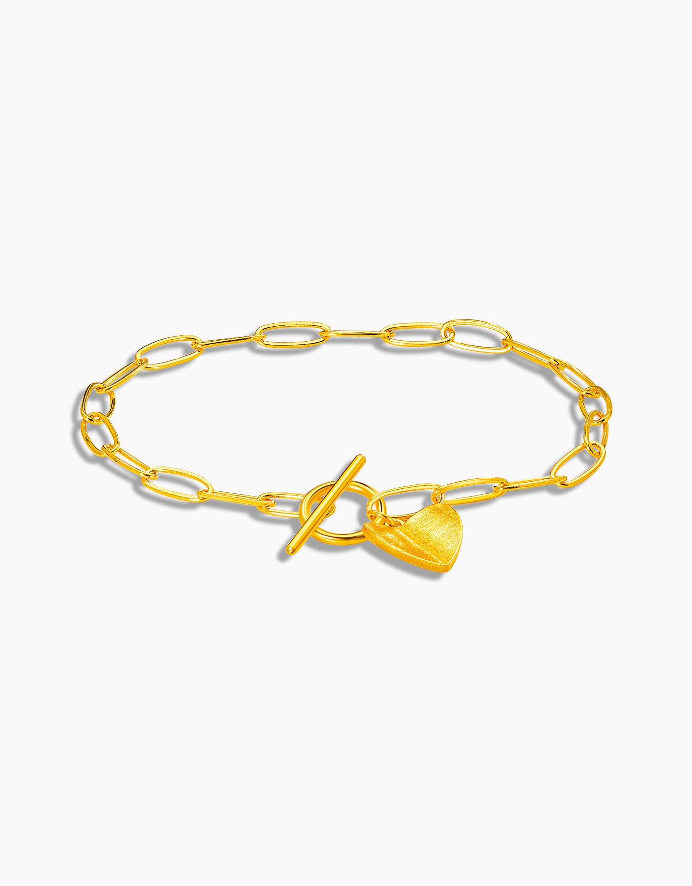 Gold love sale heart bracelet