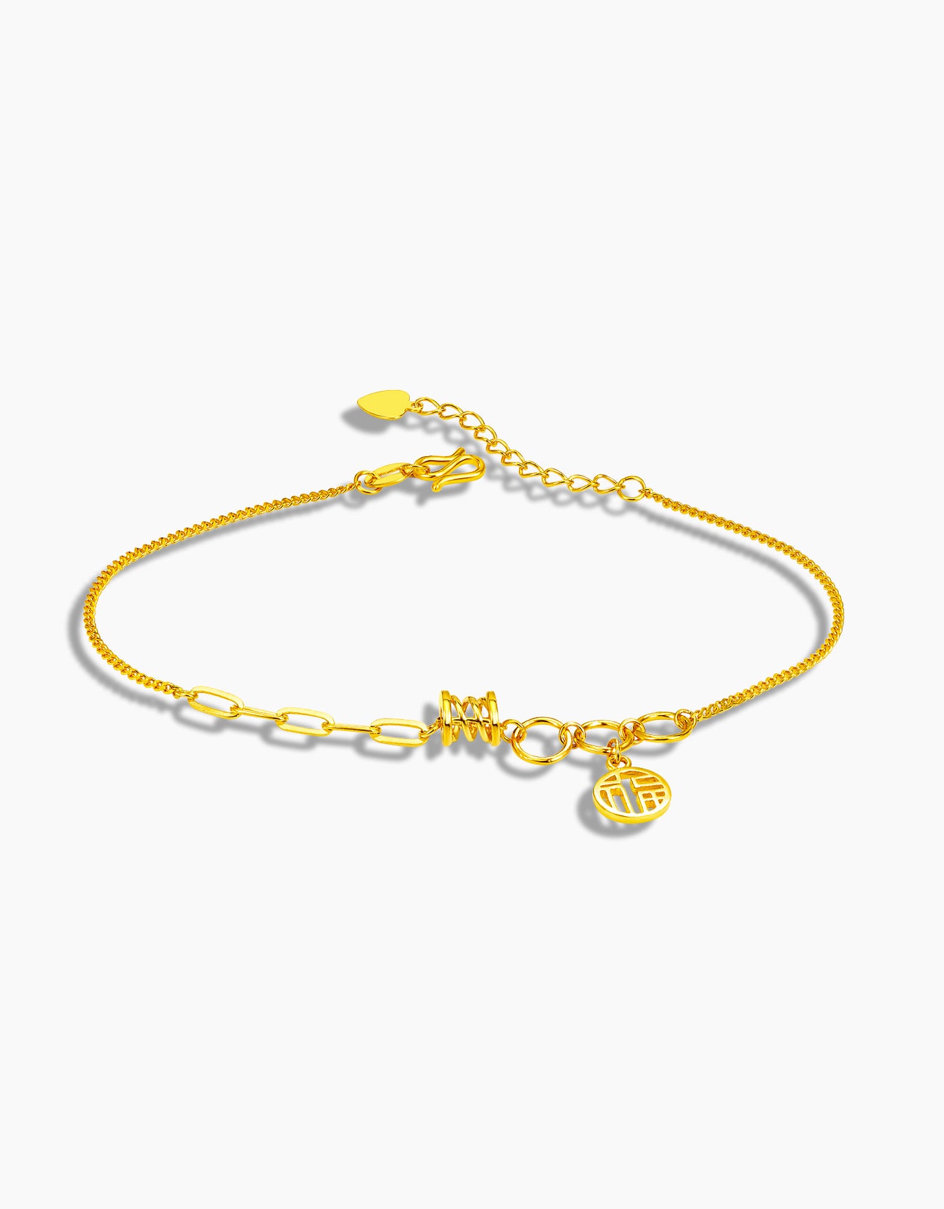 LVC 9IN Blessings Hoop 999 Gold Bracelet