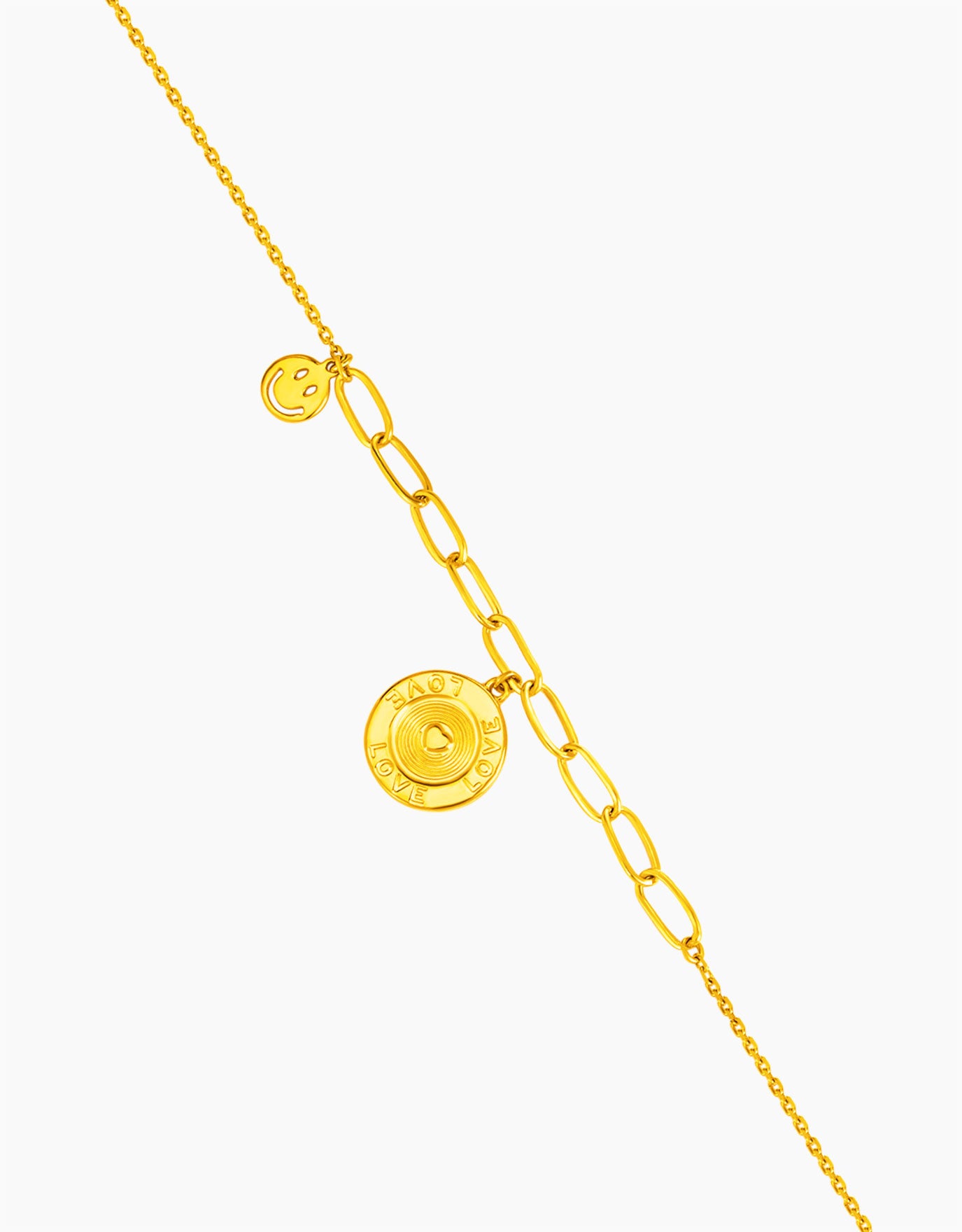 LVC 9IN Love Goes Around 999 Gold Bracelet