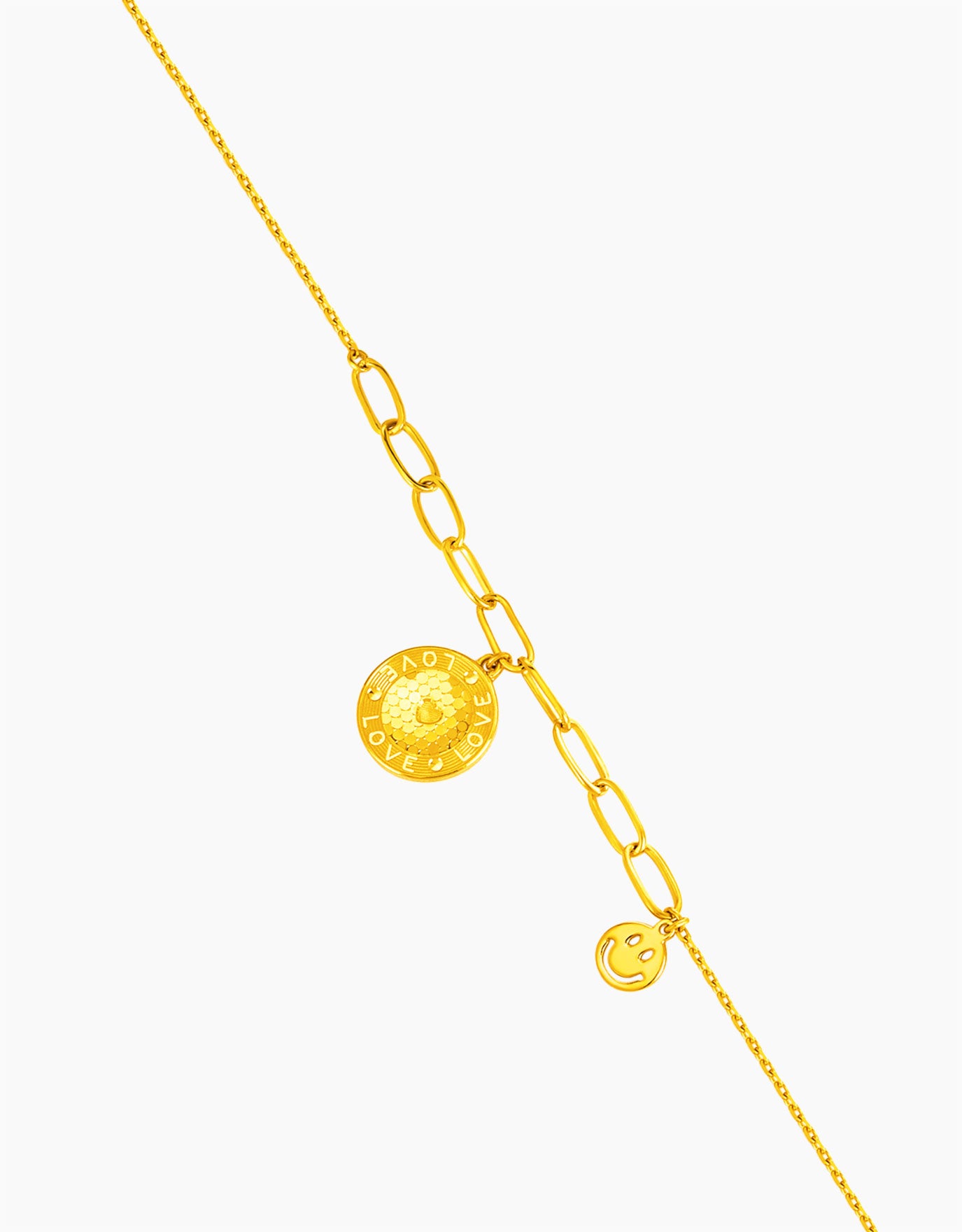 LVC 9IN Love Goes Around 999 Gold Bracelet