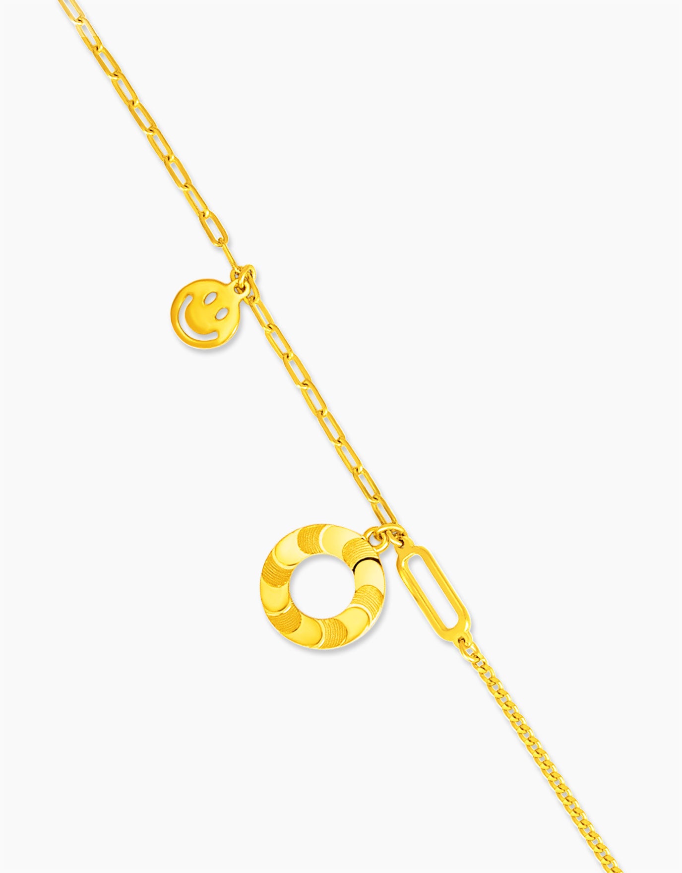 LVC 9IN Cirque Roulant 999 Gold Bracelet