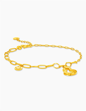 LVC 9IN Beaming Hulu 999 Gold Bracelet