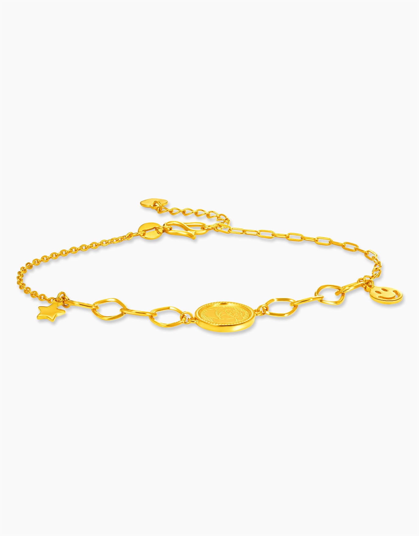 LVC 9IN Melissa Cirque 999 Gold Bracelet