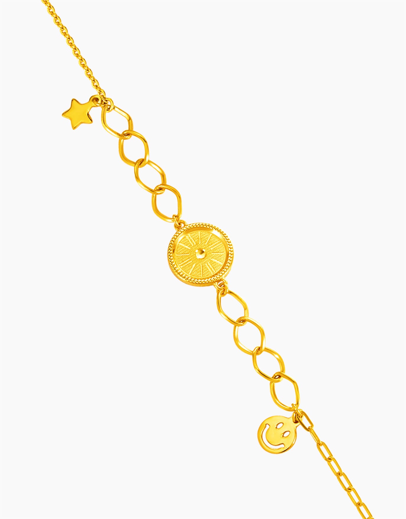 LVC 9IN Melissa Cirque 999 Gold Bracelet