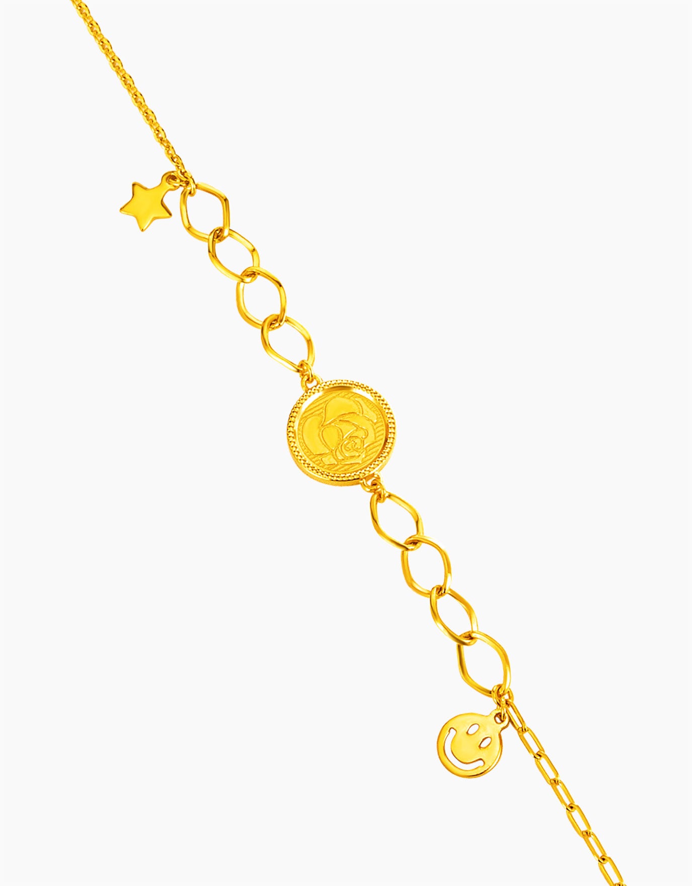 LVC 9IN Melissa Cirque 999 Gold Bracelet