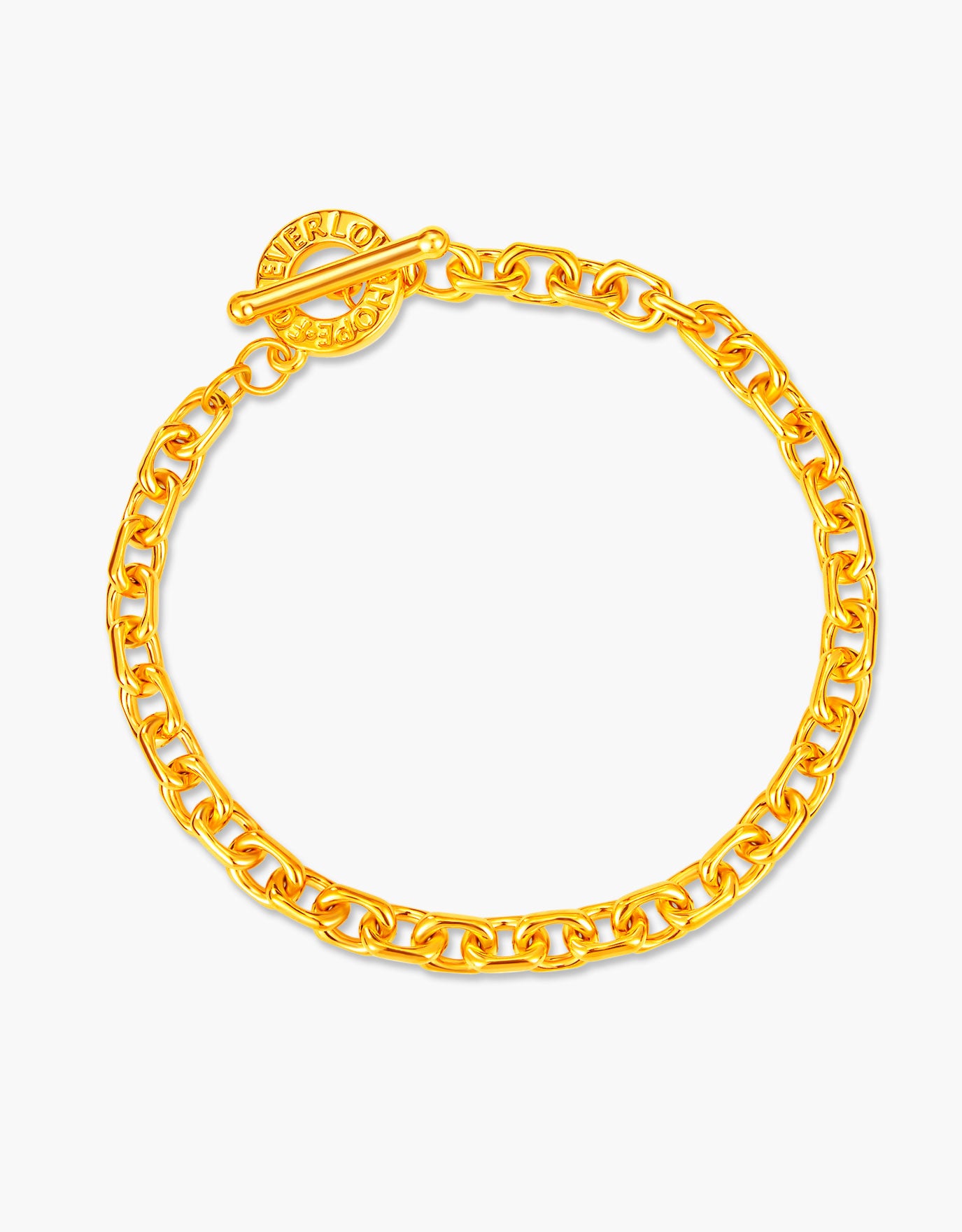 LVC 9IN Classic Link 999 Gold Bracelet