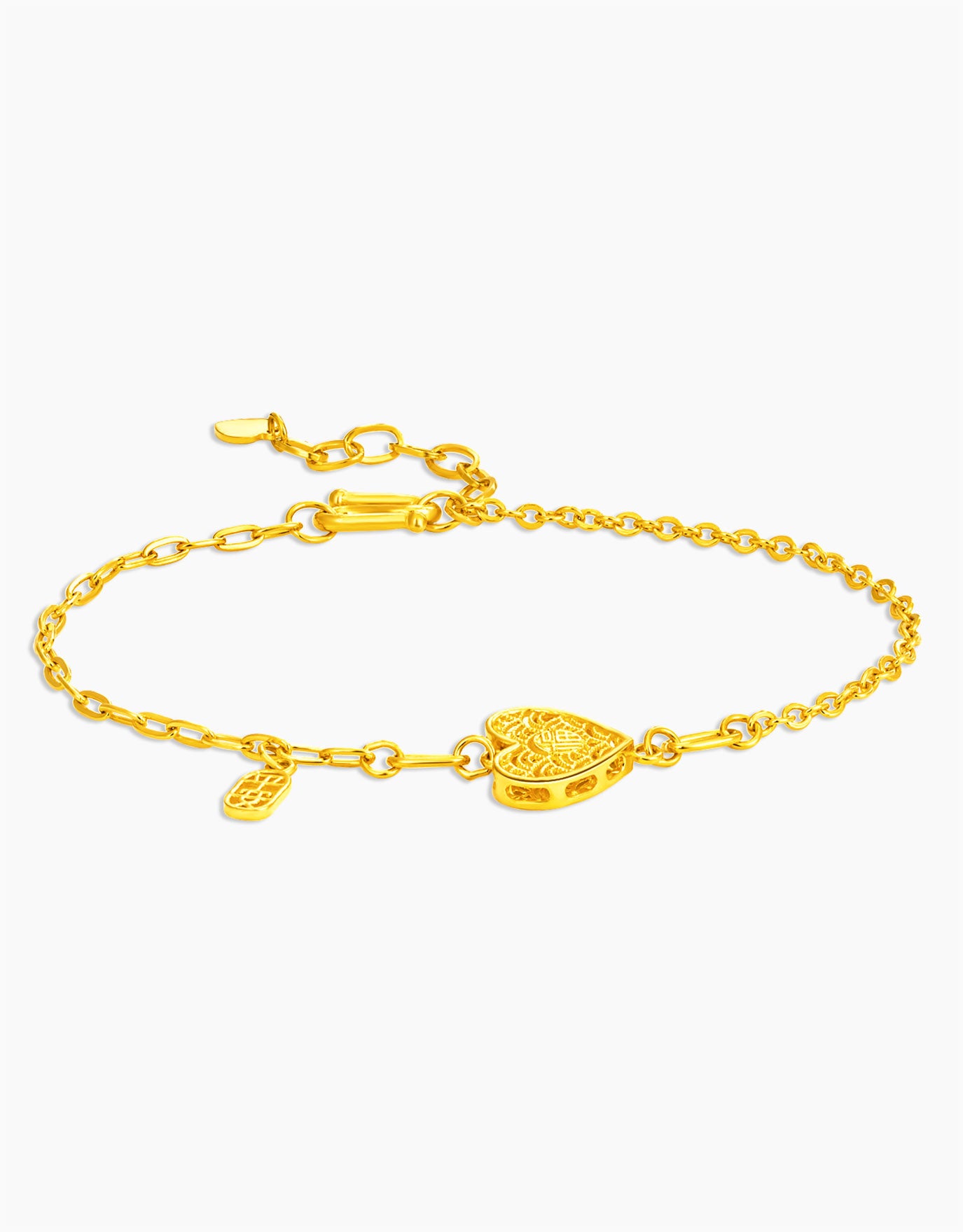 LVC 9IN Tangled in Love 999 Gold Bracelet