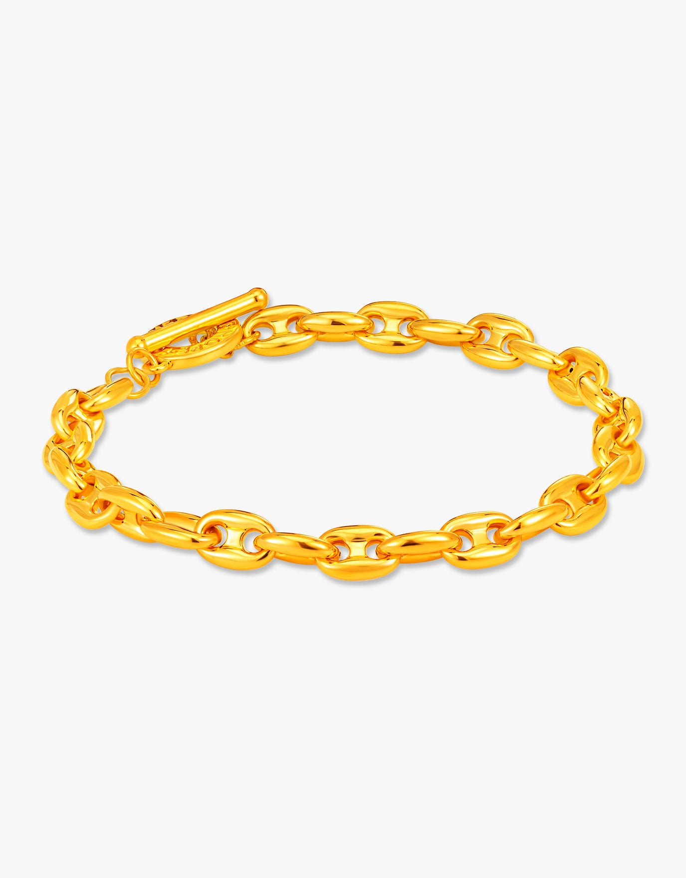 LVC 9IN Double Link 999 Gold Bracelet