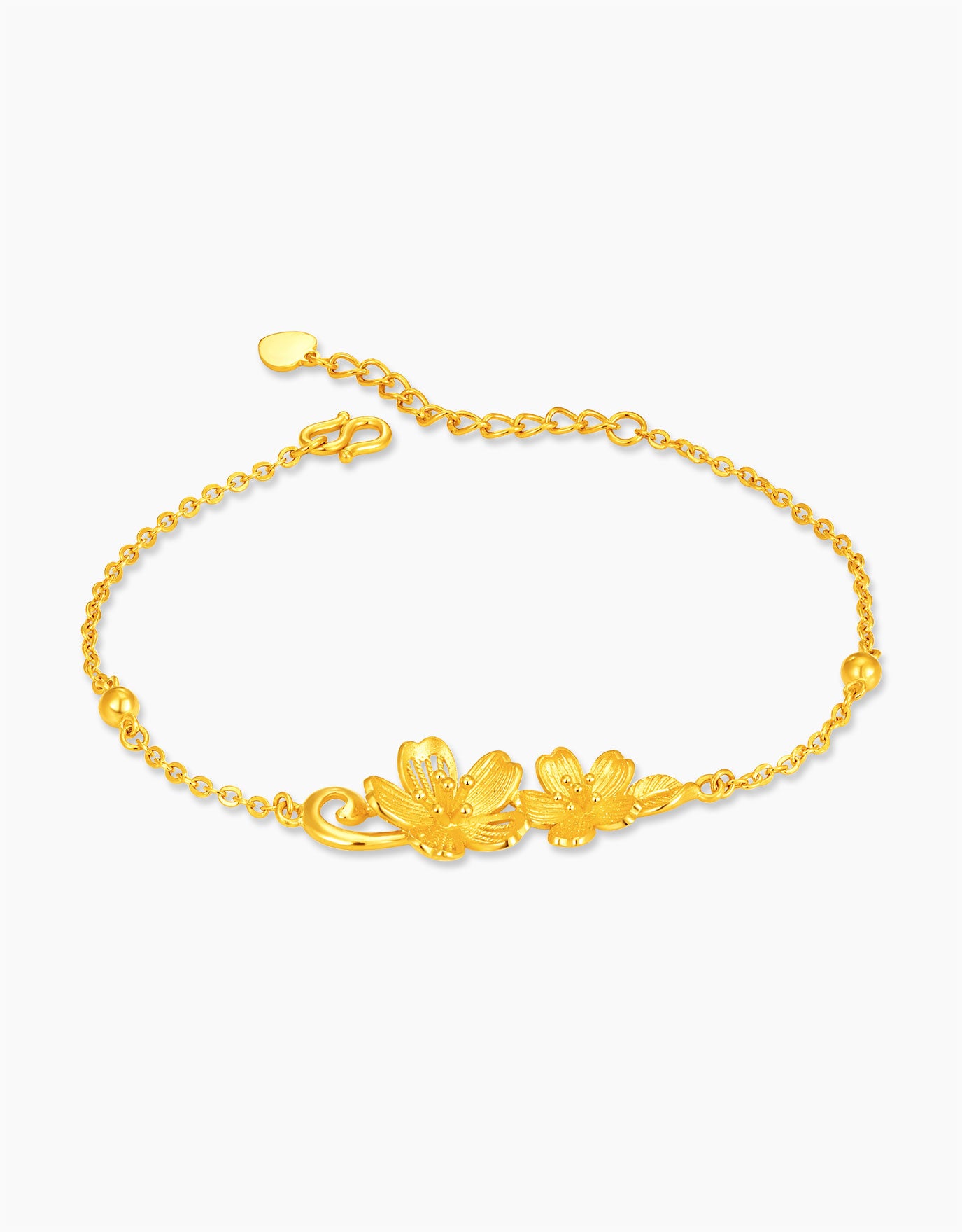 LVC 9IN Sakura Vine 999 Gold Bracelet