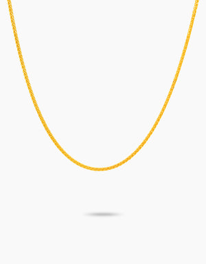 LVC 9IN Curb Link 999 Gold Chain