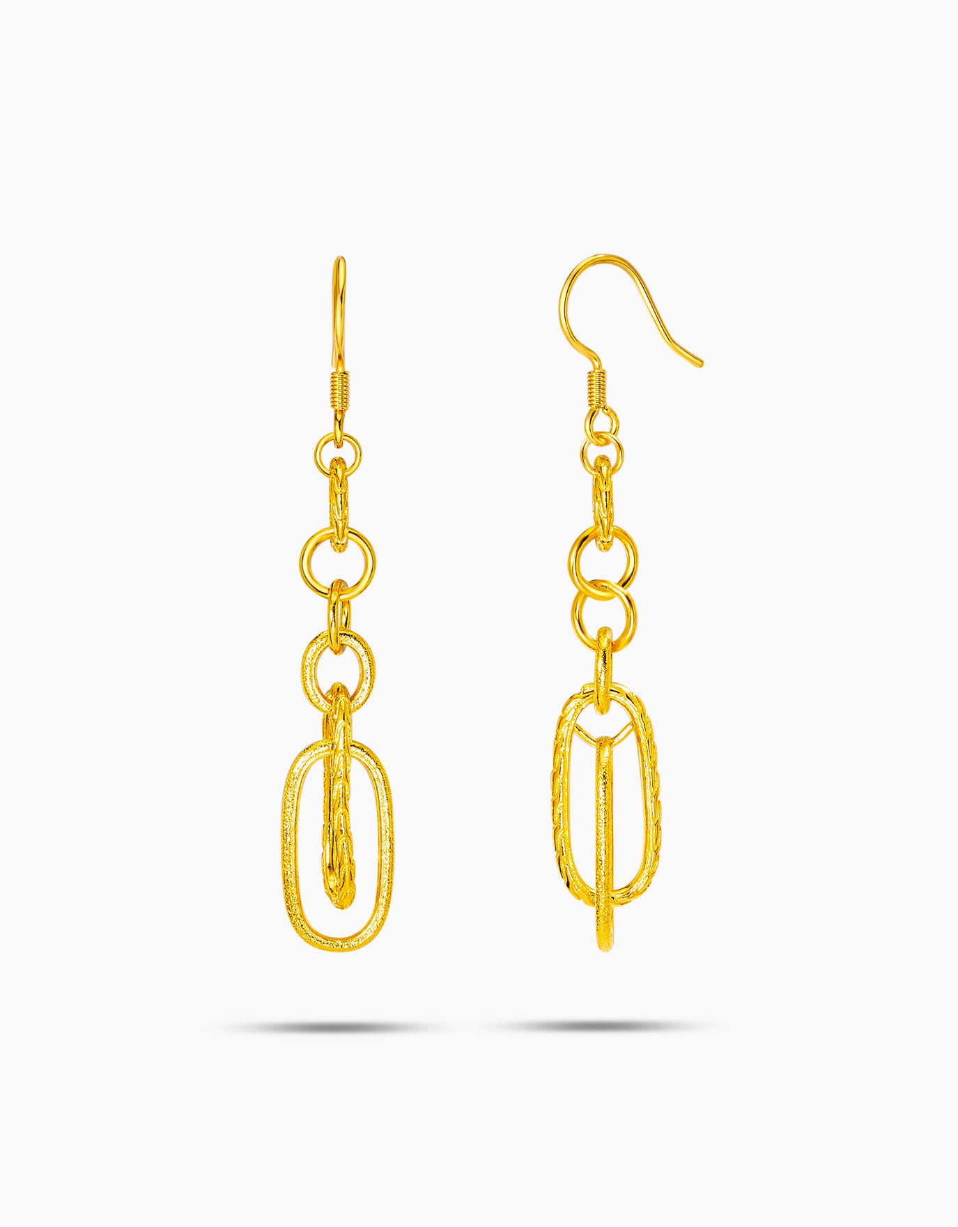 Real gold 2025 drop earrings